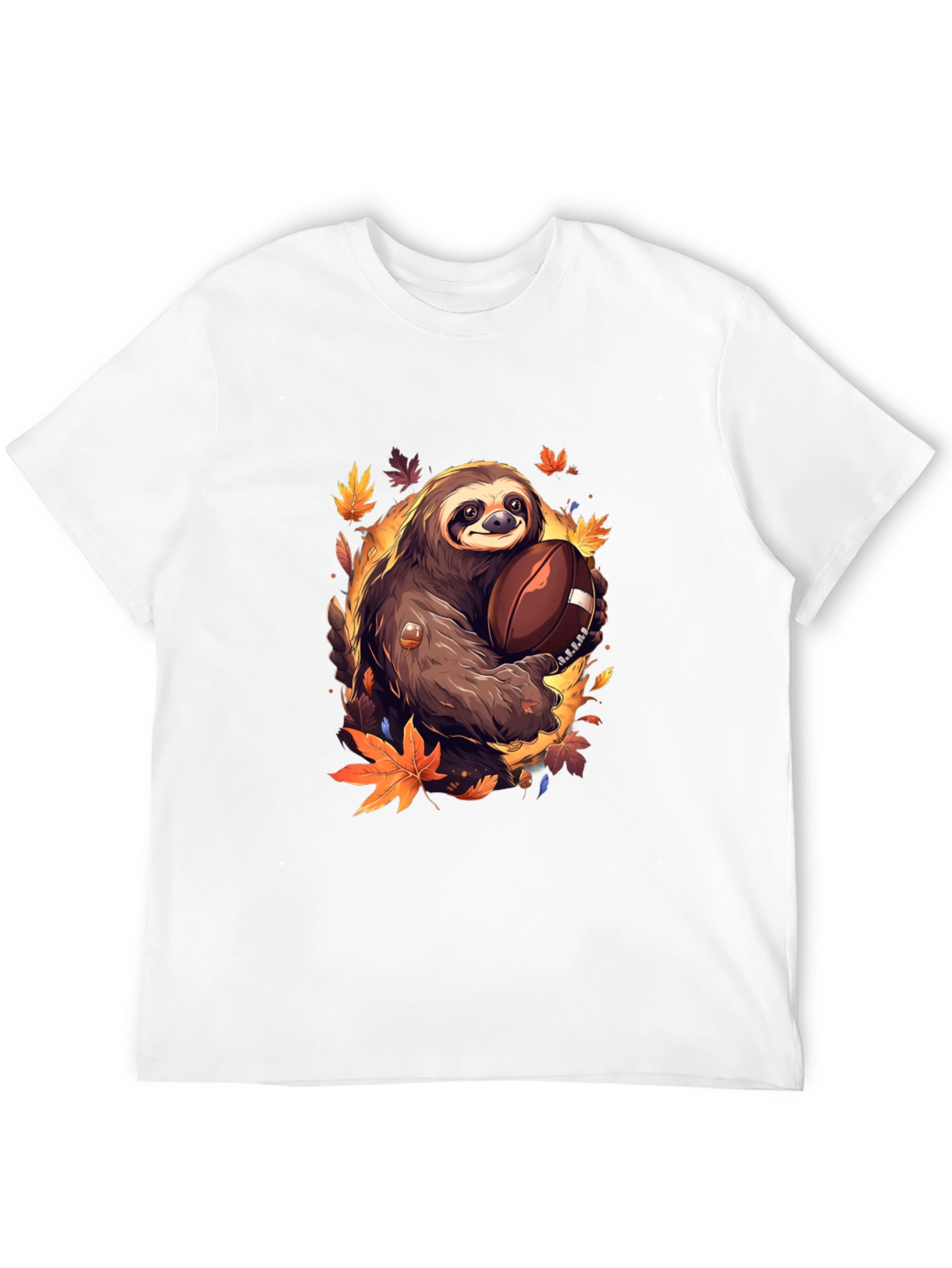 Sloth Football T-Shirt - Autumn Style