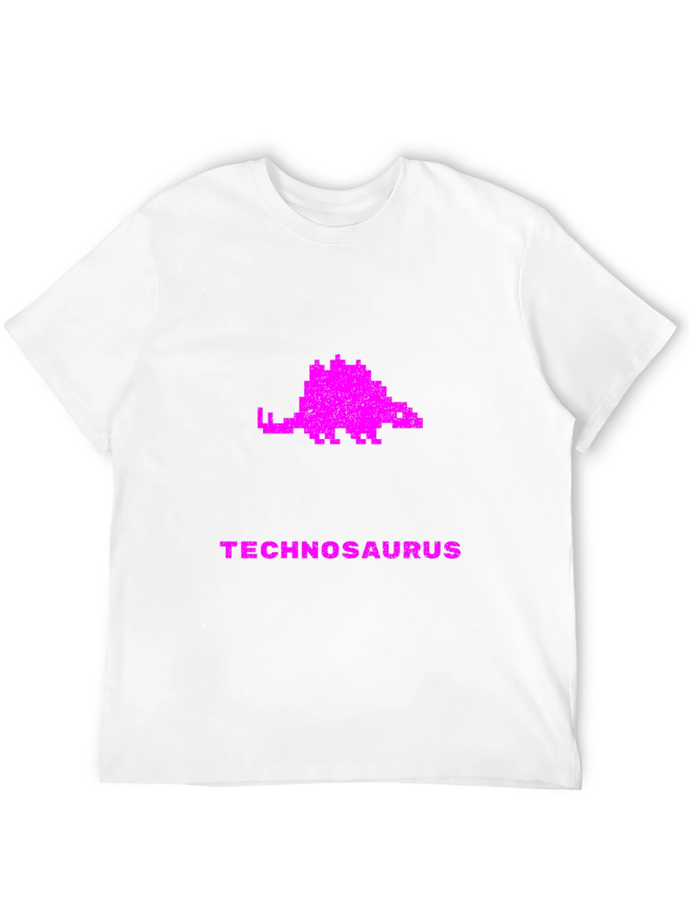 Technosaurus Pixel Art Graphic T-Shirt