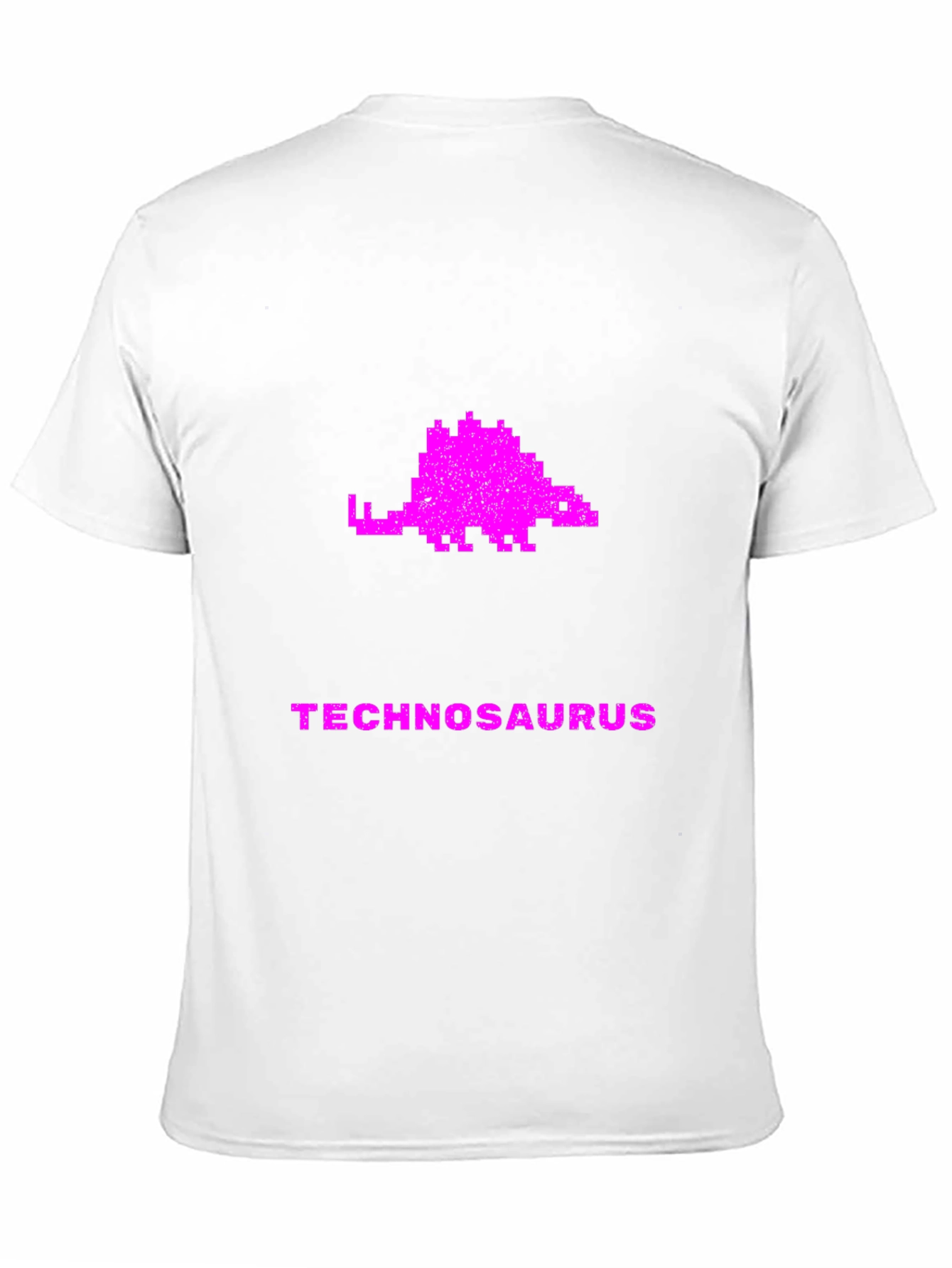 Technosaurus Pixel Art Graphic T-Shirt