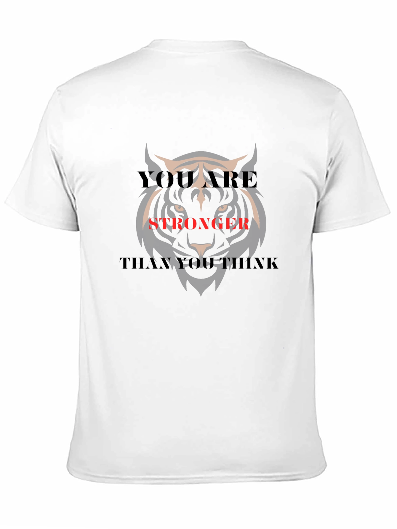 Motivational Lion Graphic Print Mens T-Shirt