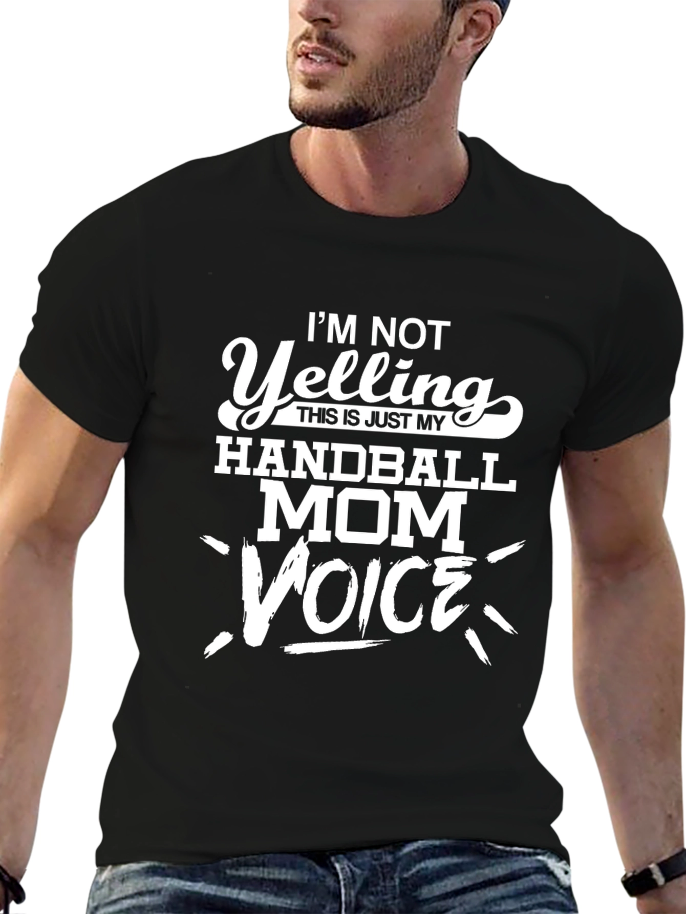 Handball Mom Voice T-Shirt - Funny Slogan Tee