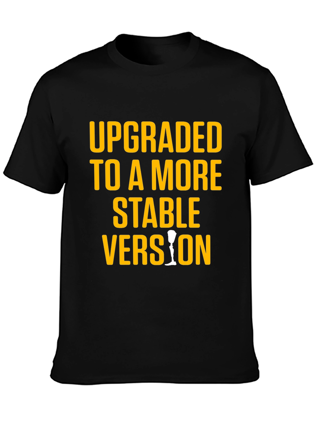 Upgraded Stable Version Graphic Tee - Black