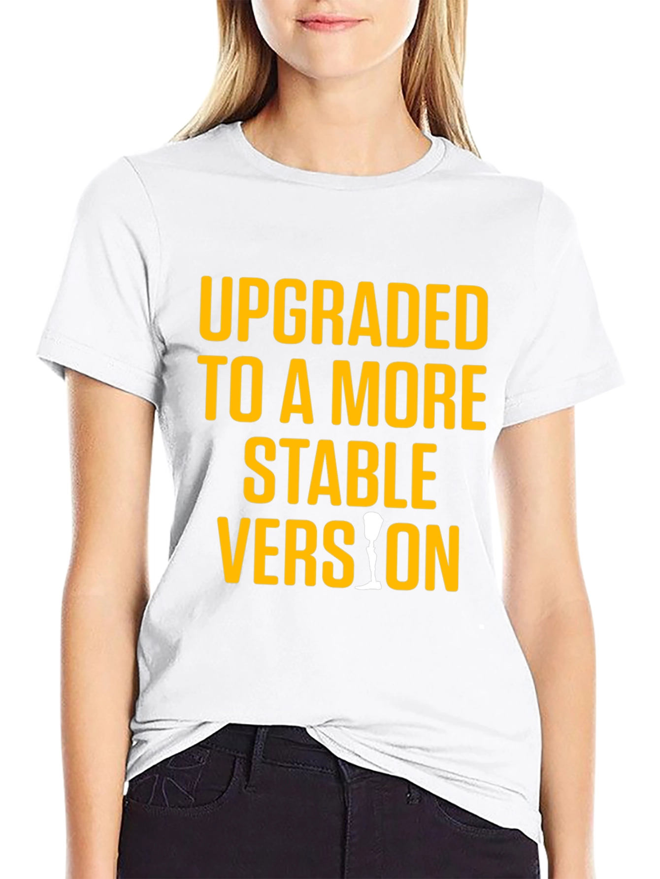 Upgraded Stable Version Graphic Tee - Black