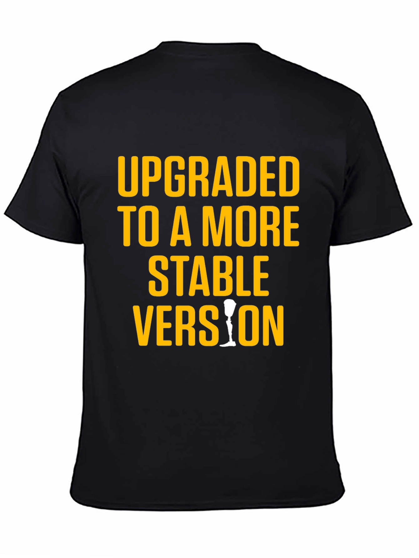 Upgraded Stable Version Graphic Tee - Black