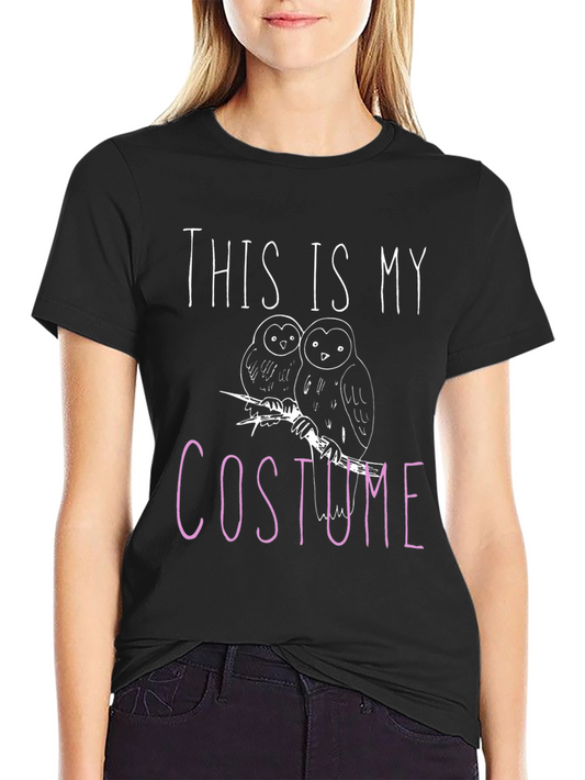 Owl Costume T-Shirt: Funny Halloween Tee