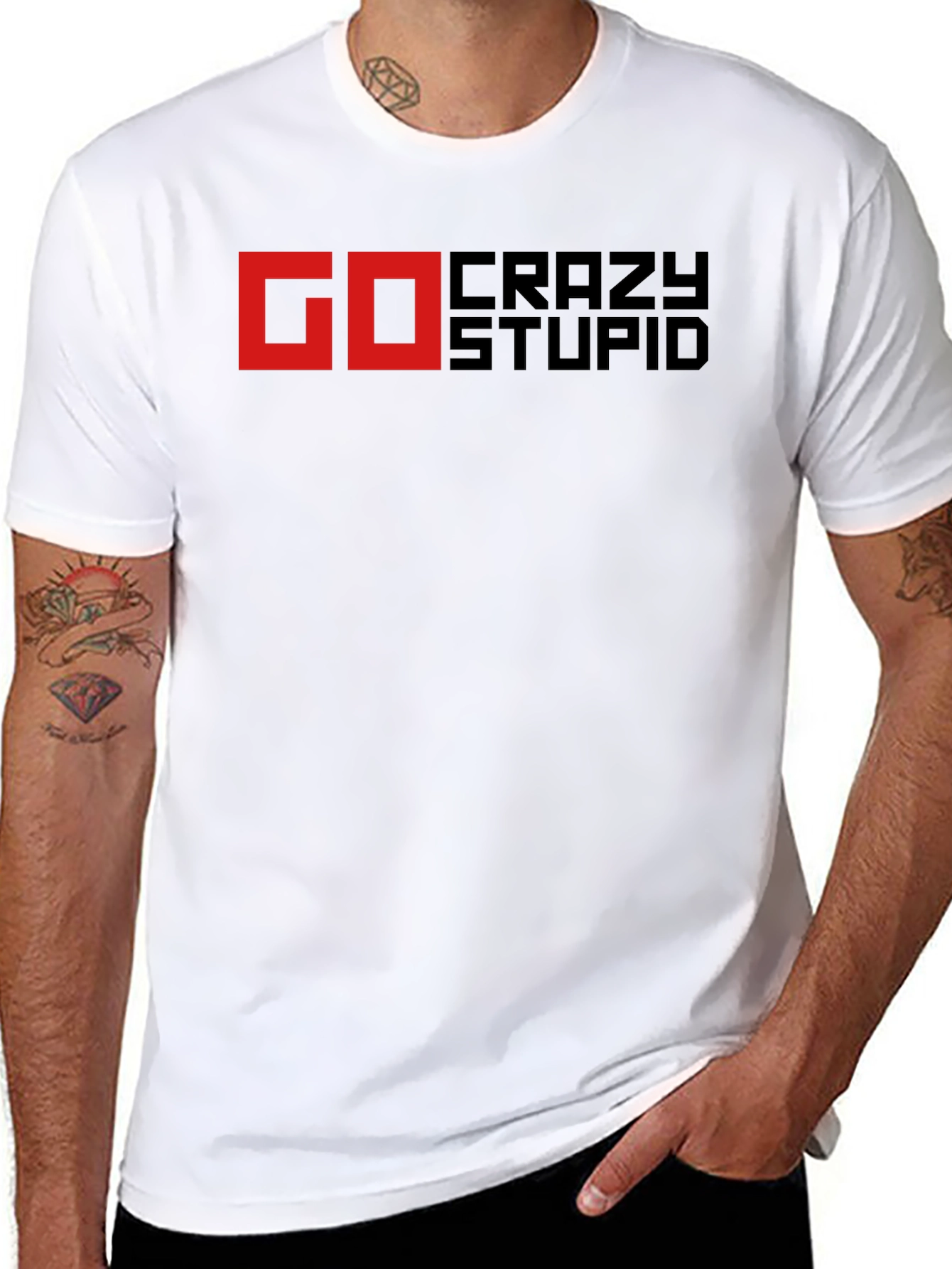 Go Crazy Stupid Black T-Shirt