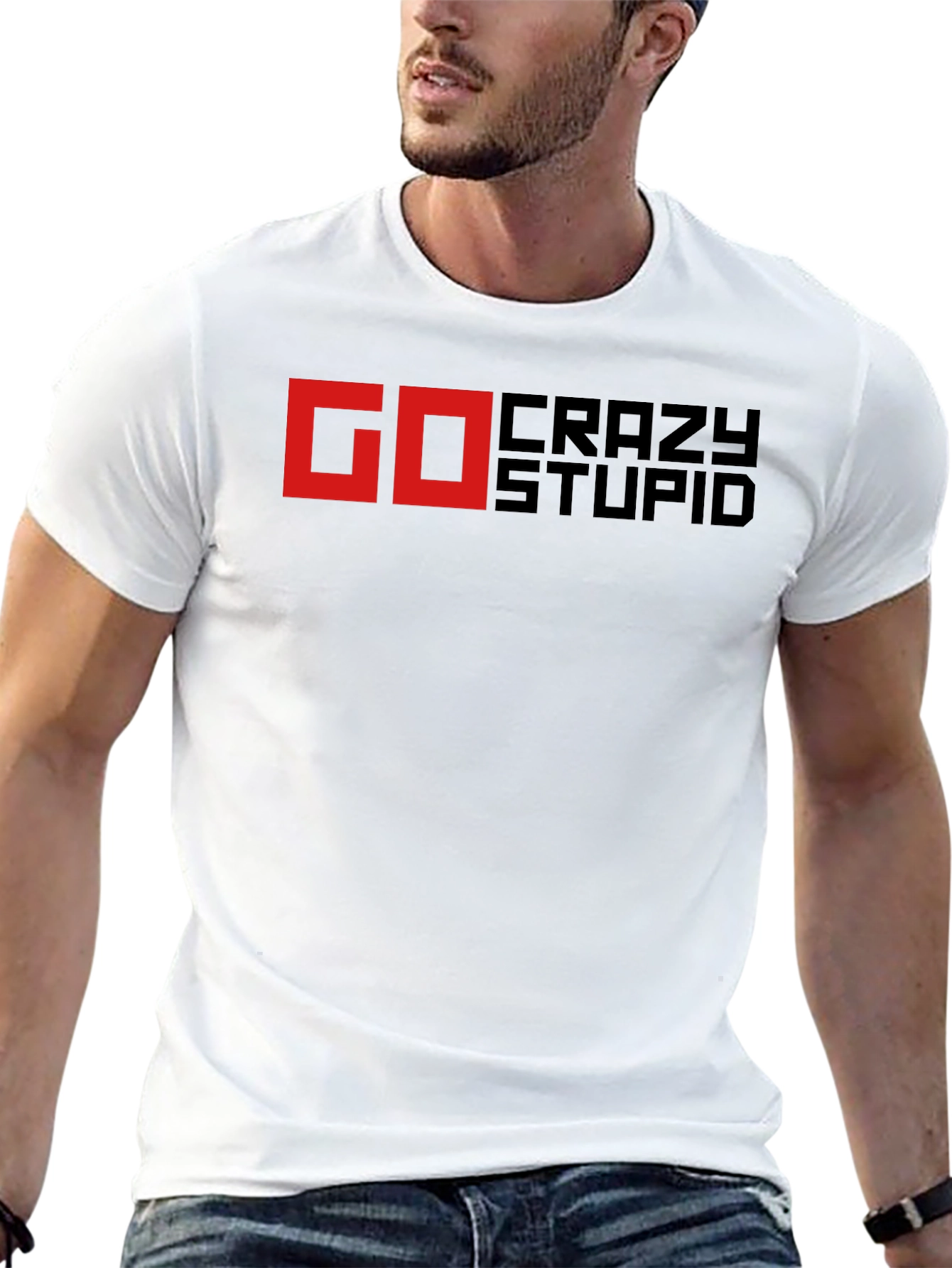 Go Crazy Stupid Black T-Shirt