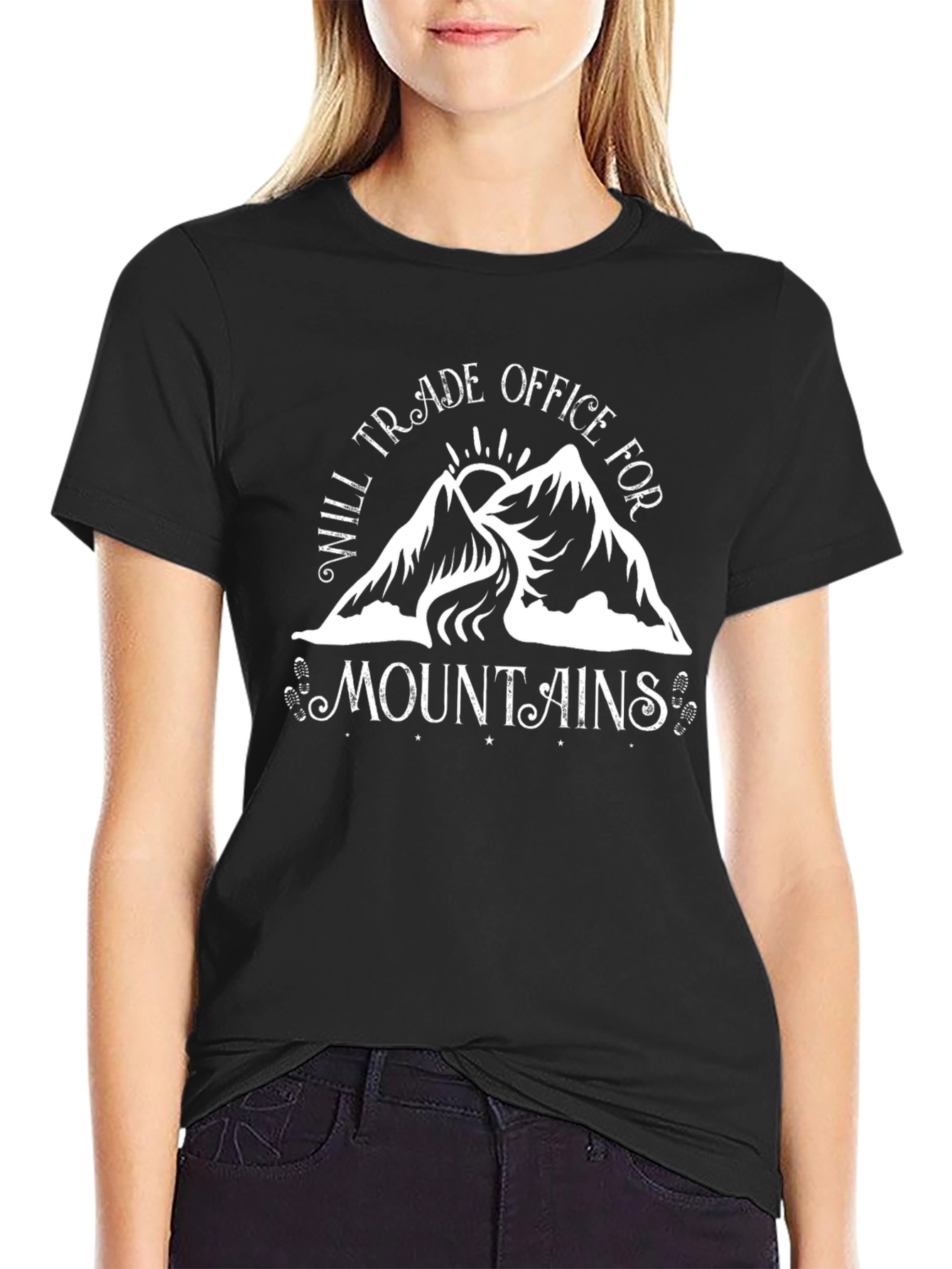 Will Trade Office for Mountains Graphic Tee
