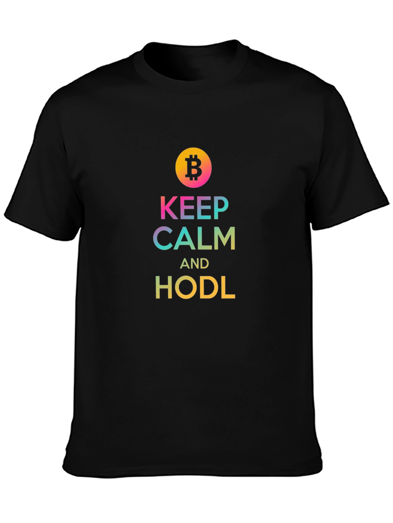 Keep Calm and HODL Bitcoin Crypto Tee