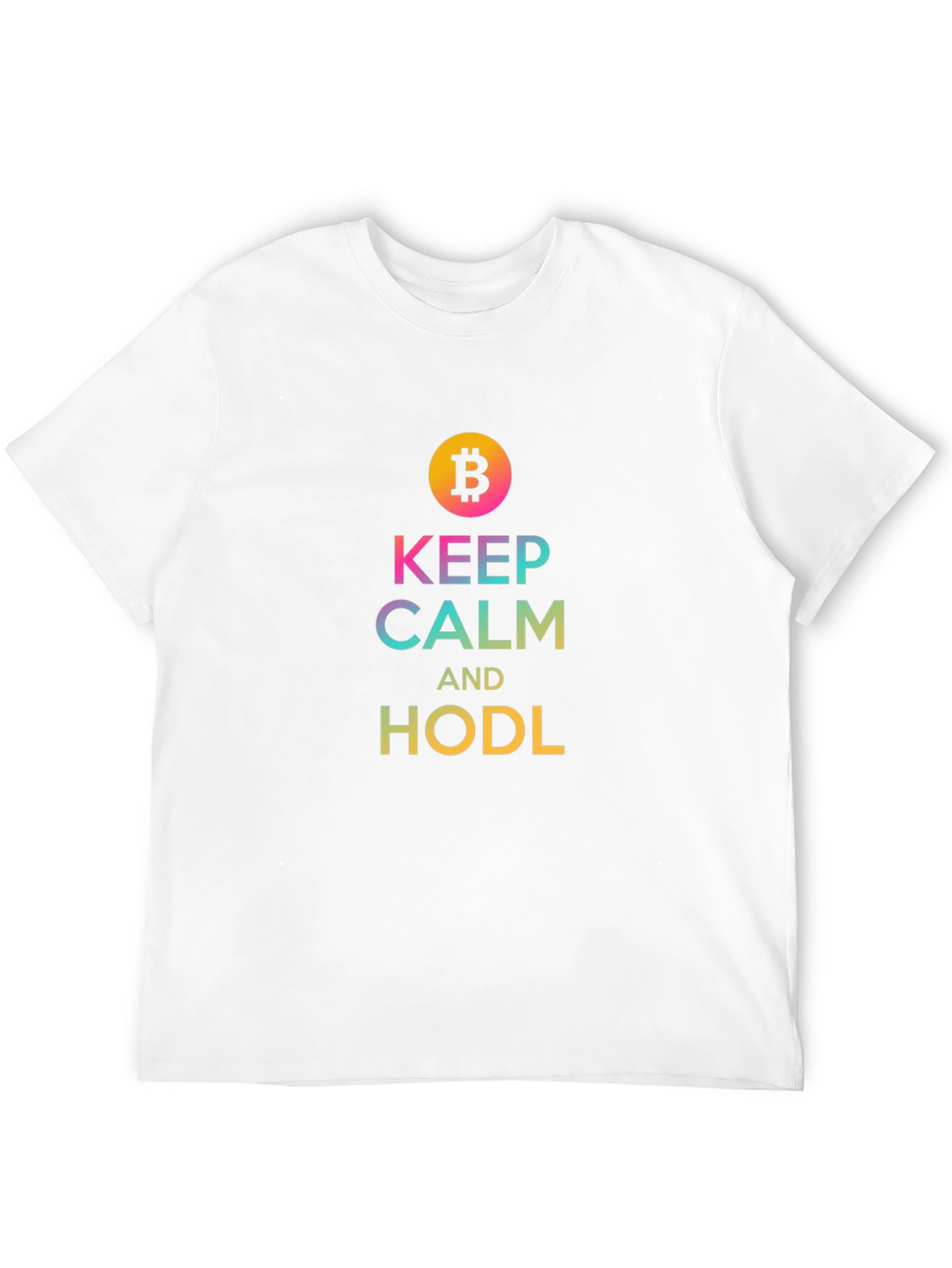 Keep Calm and HODL Bitcoin Crypto Tee