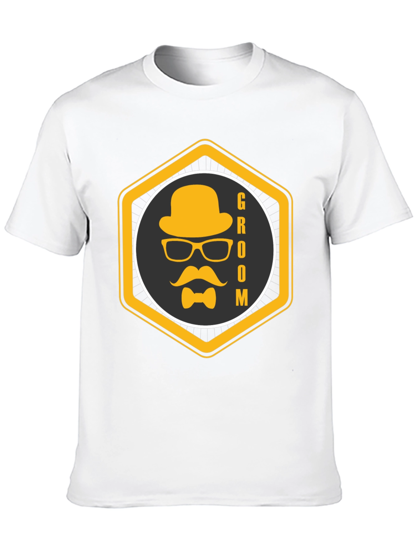 Groom Graphic Black T-Shirt - Stylish Wedding Apparel