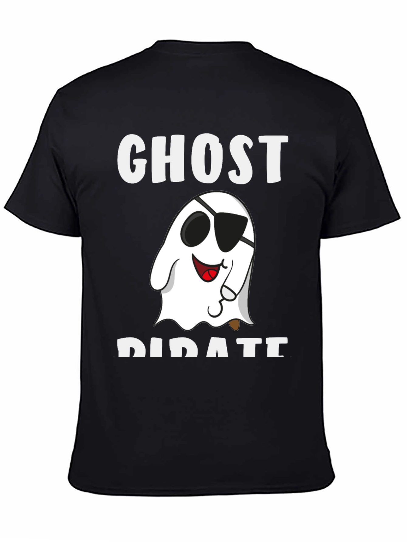 Ghost Pirate Graphic T-Shirt - Halloween Costume Tee