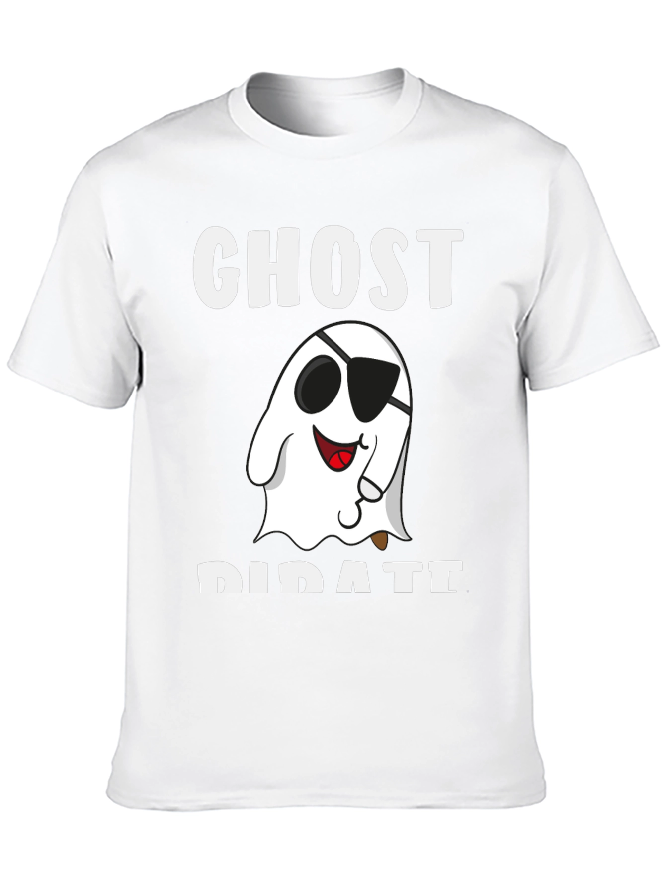 Ghost Pirate Graphic T-Shirt - Halloween Costume Tee