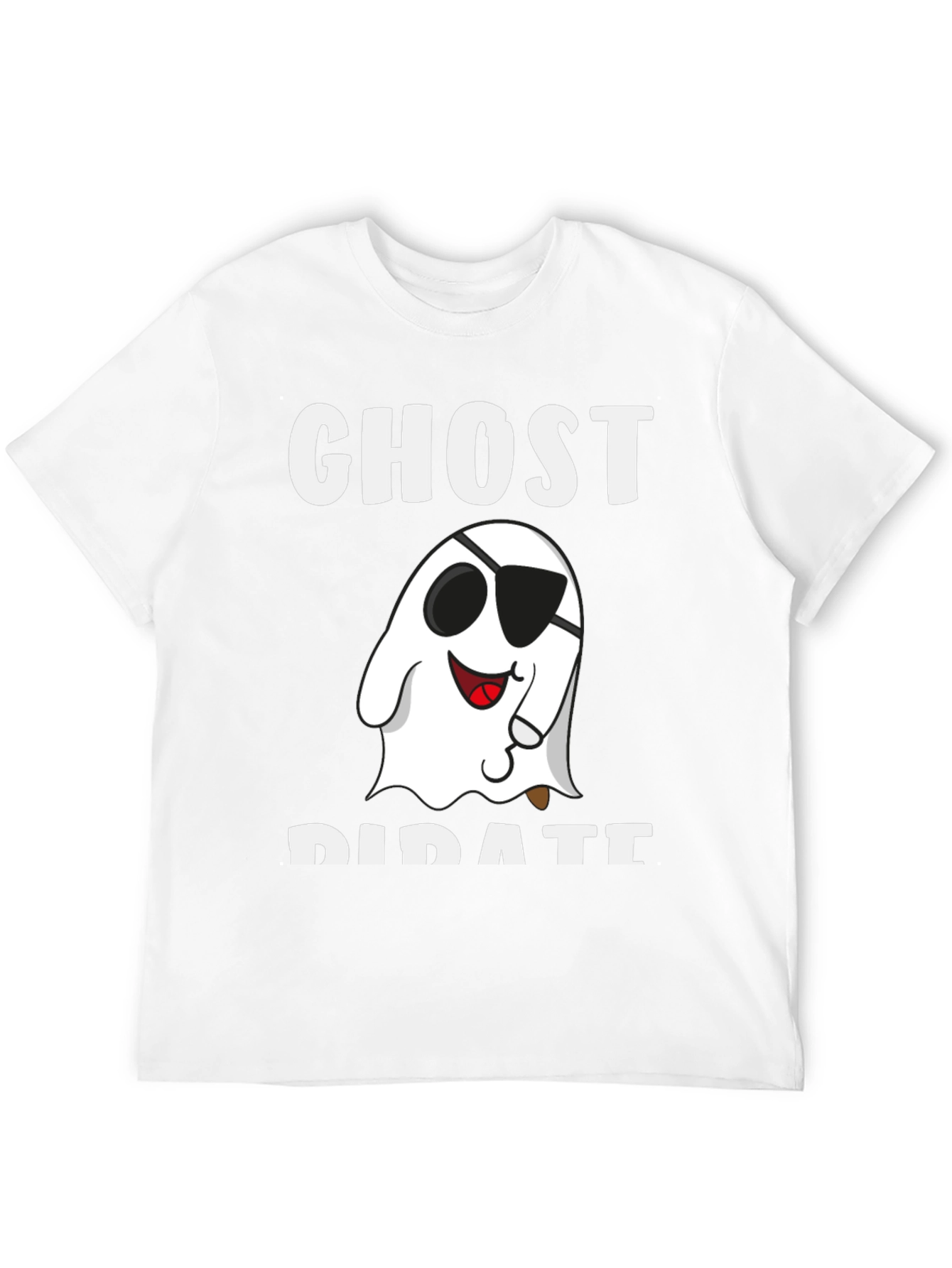 Ghost Pirate Graphic T-Shirt - Halloween Costume Tee