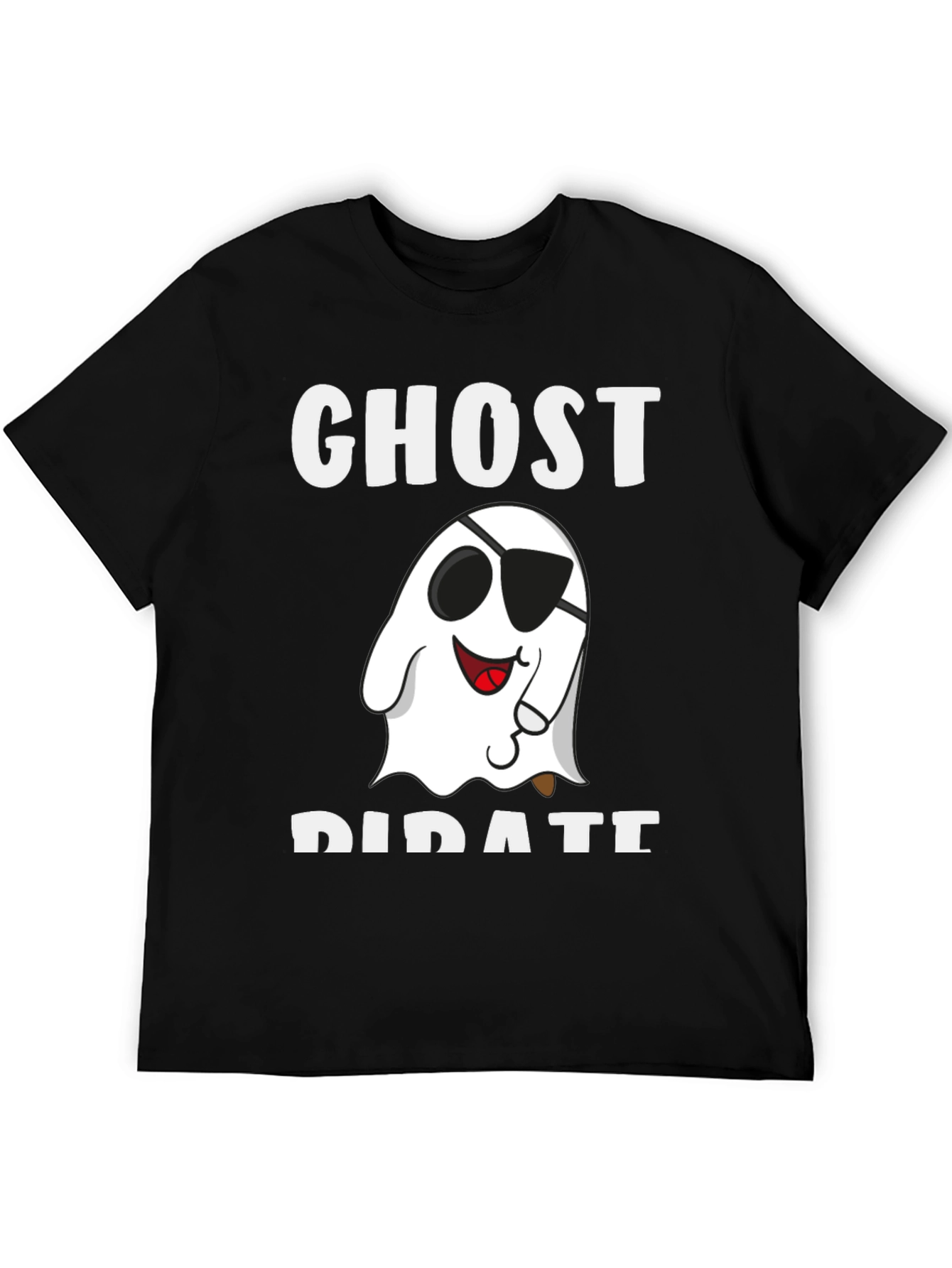 Ghost Pirate Graphic T-Shirt - Halloween Costume Tee