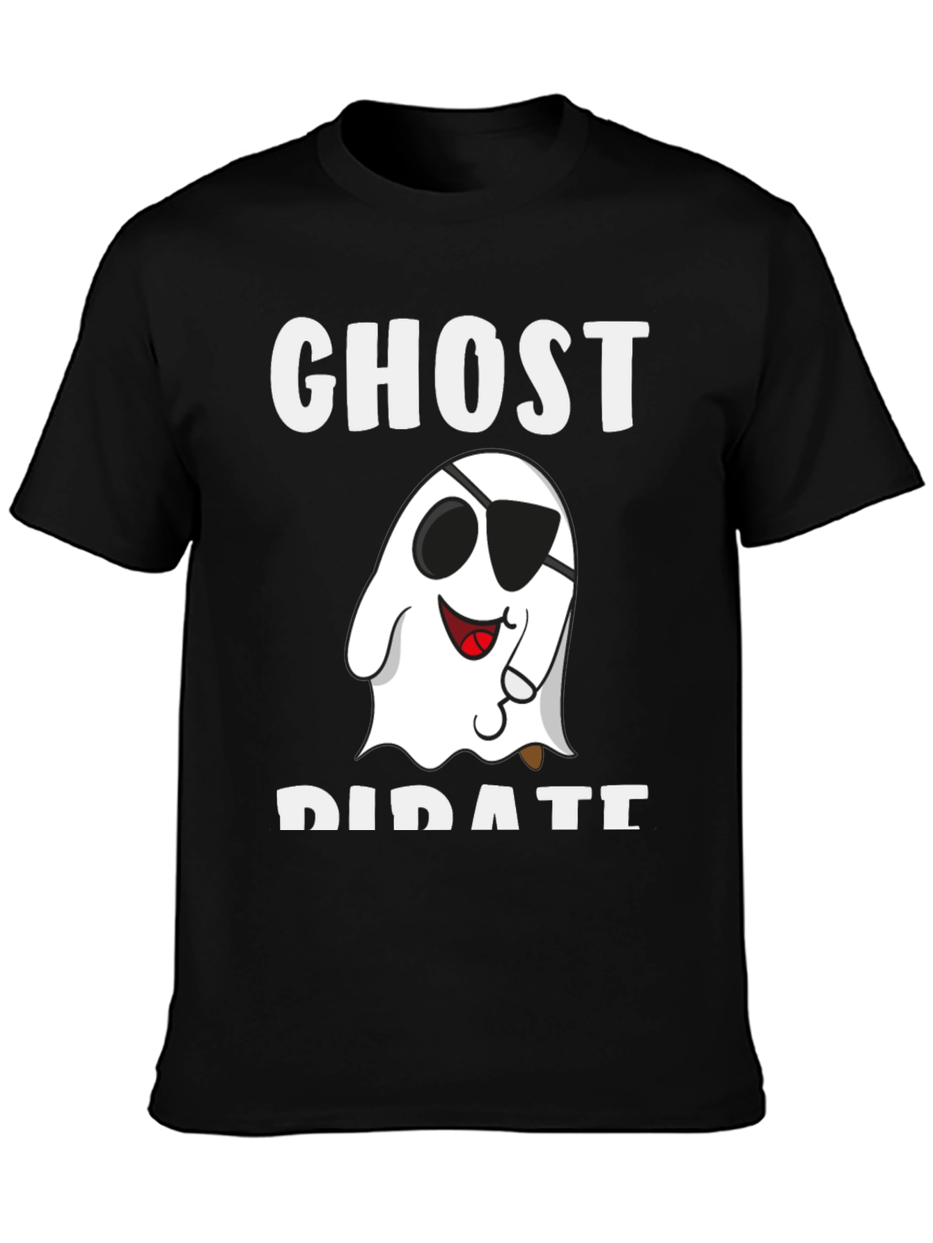Ghost Pirate Graphic T-Shirt - Halloween Costume Tee