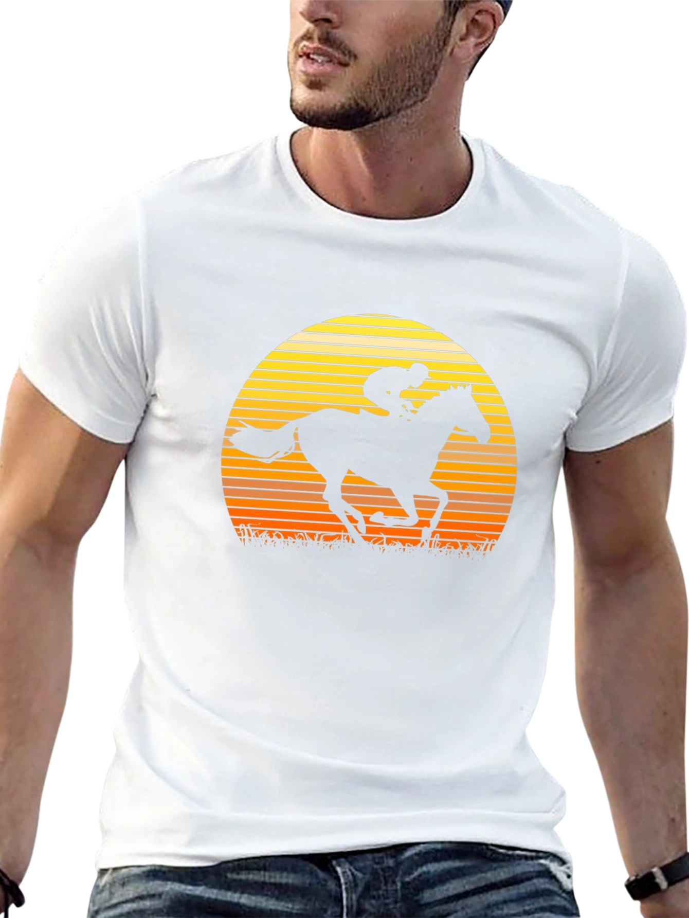 Equestrian Sunset Graphic Tee