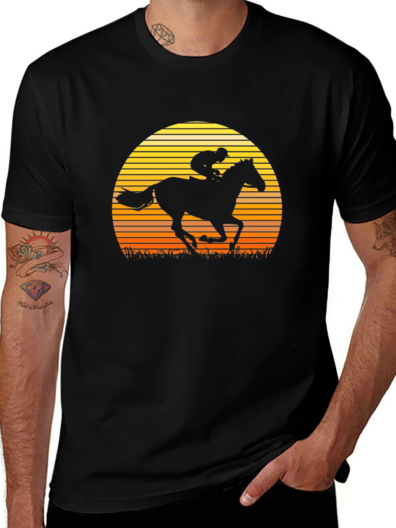 Equestrian Sunset Graphic Tee
