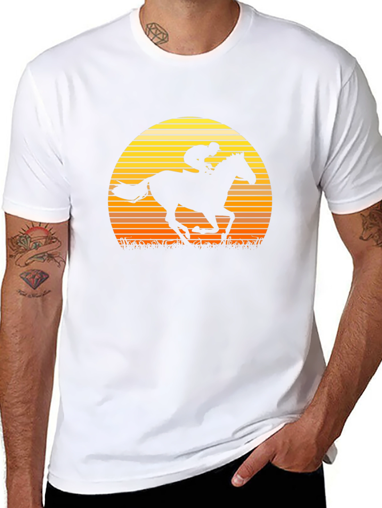 Equestrian Sunset Graphic Tee