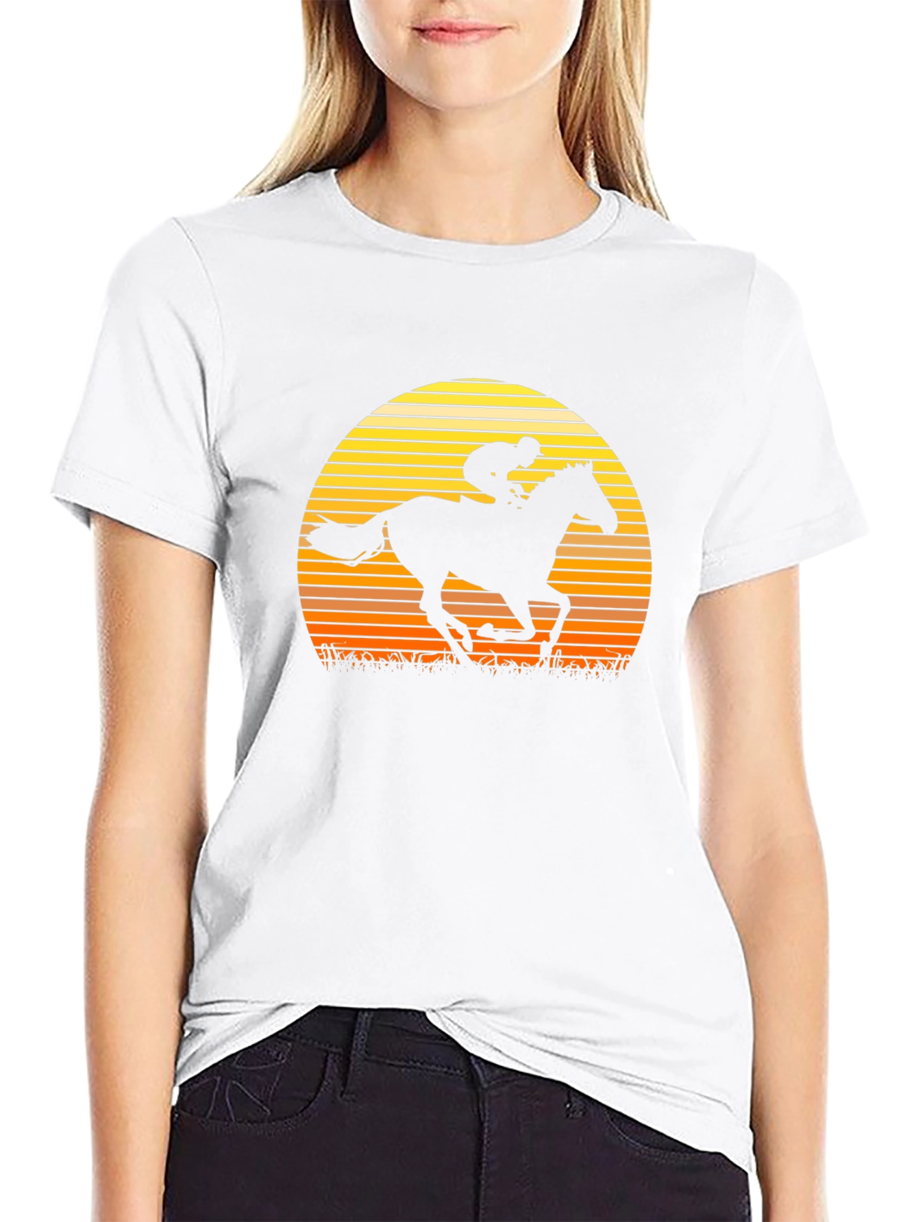 Equestrian Sunset Graphic Tee