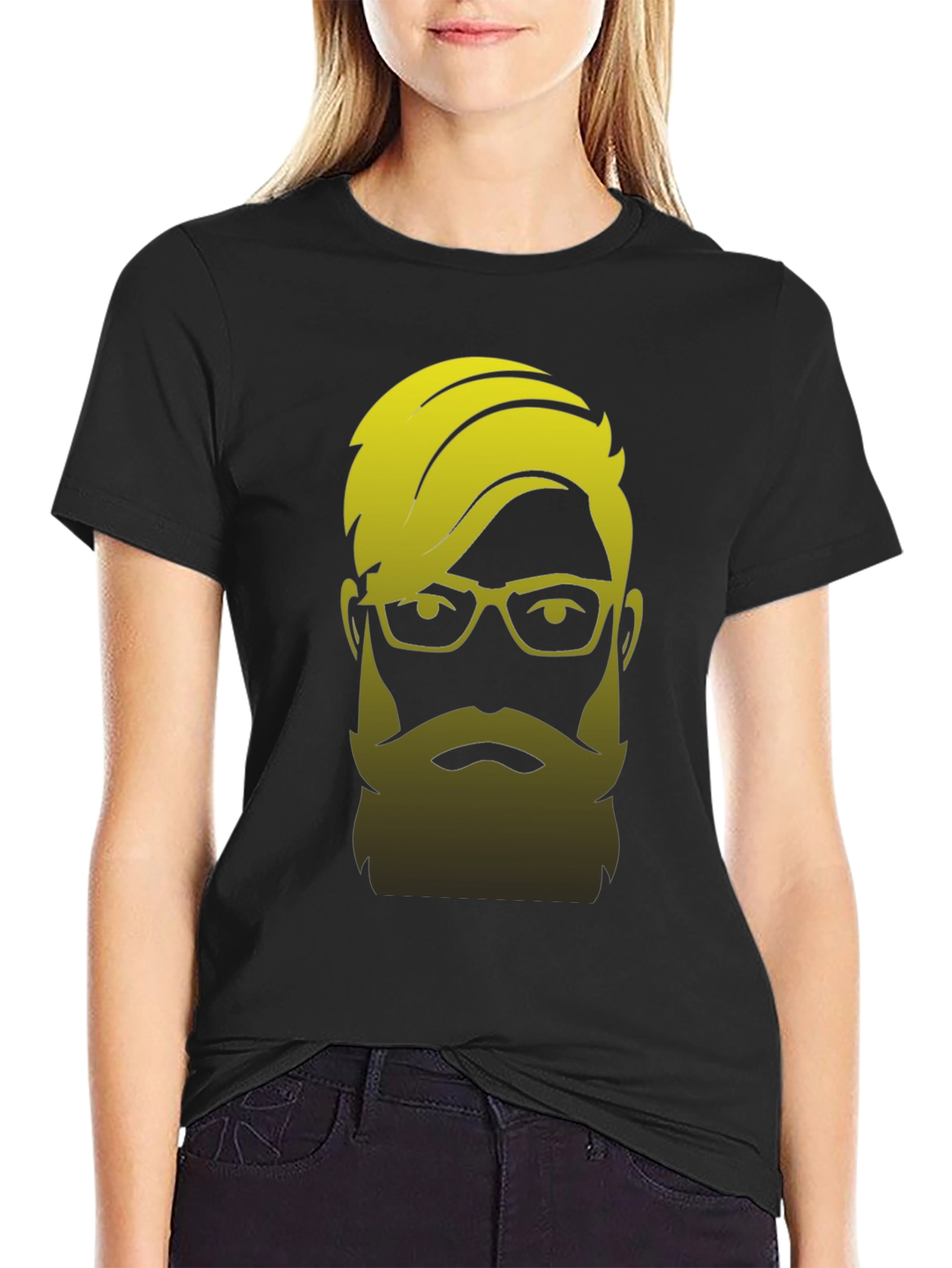 Bearded Hipster Graphic Tee - Cool & Stylish