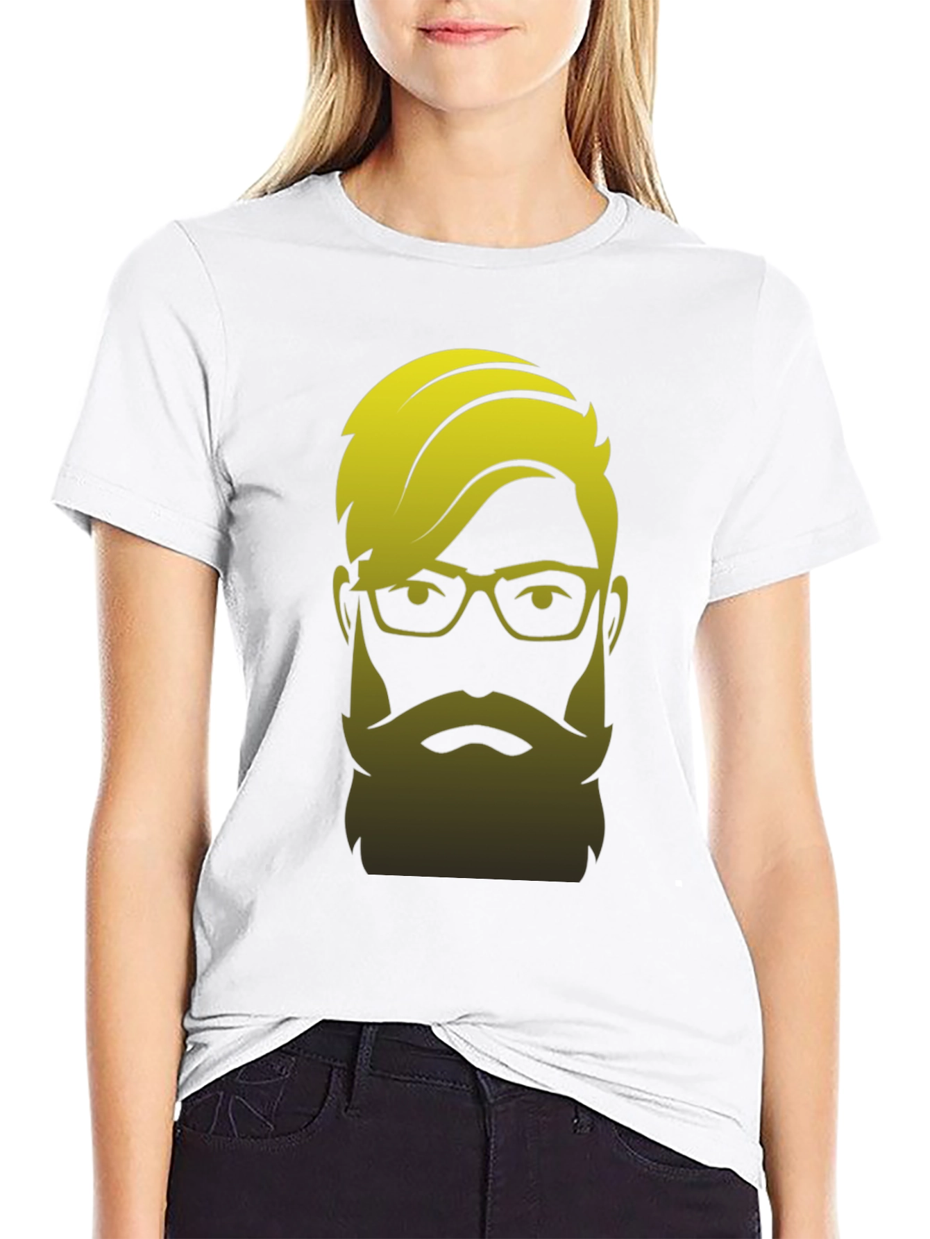 Bearded Hipster Graphic Tee - Cool & Stylish