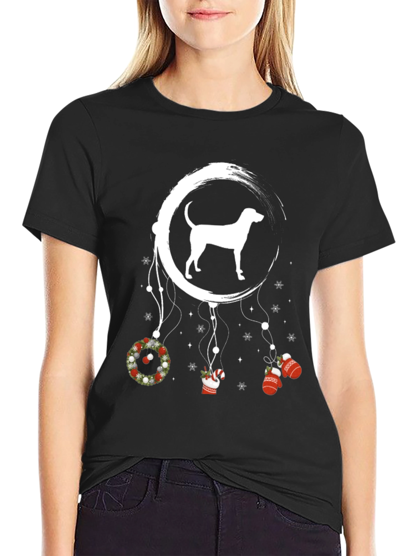 Dog Christmas Dreamcatcher T-Shirt
