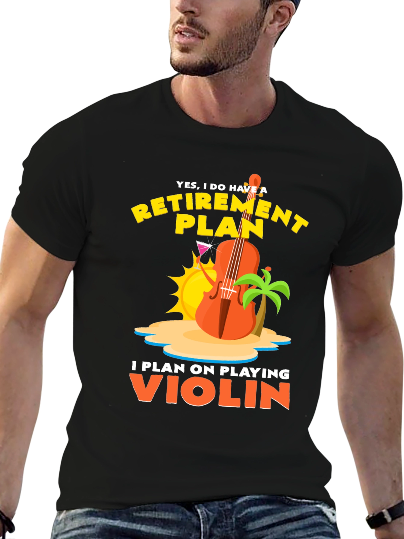 Retirement Plan Violin Player T-Shirt