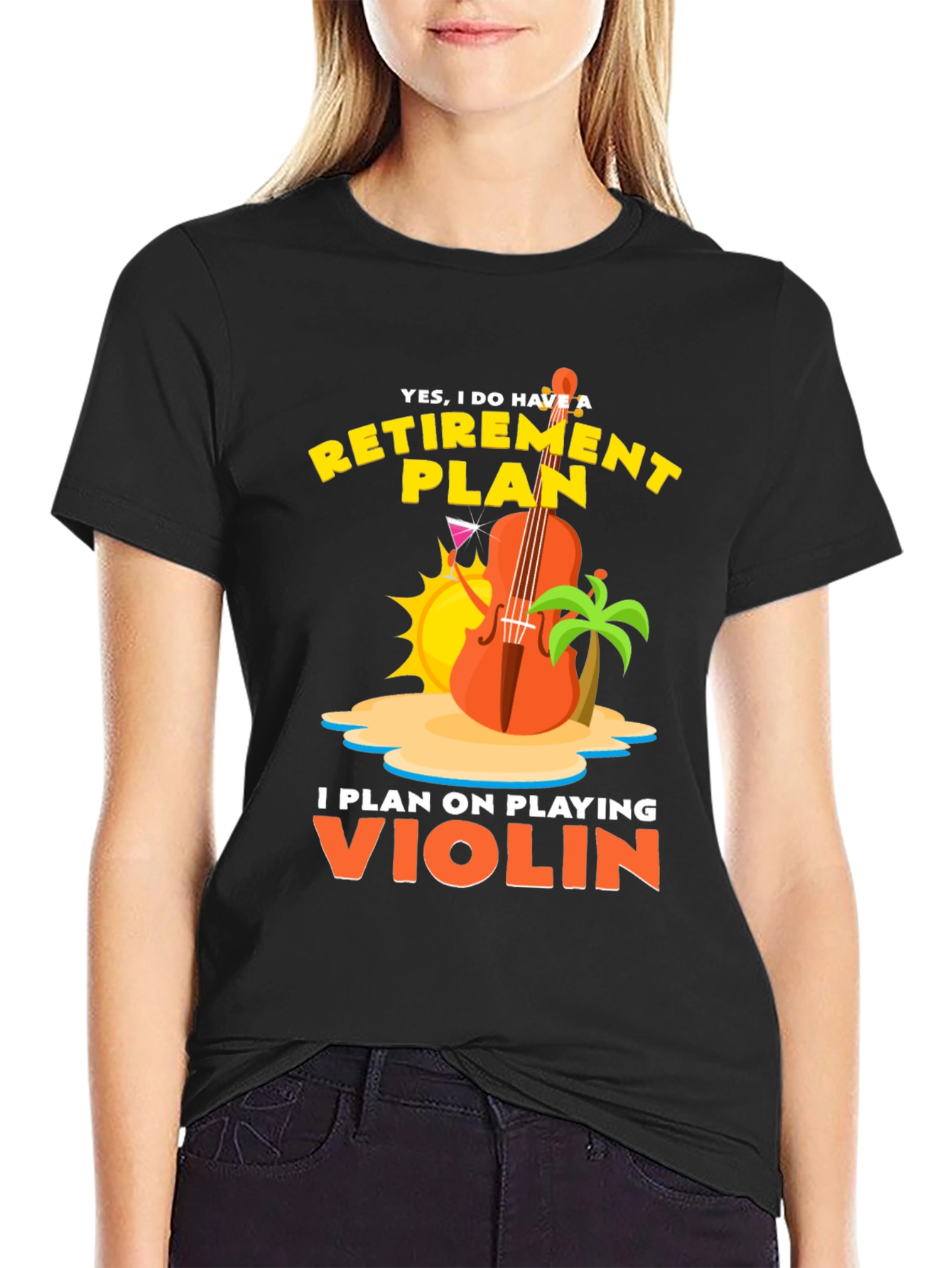Retirement Plan Violin Player T-Shirt