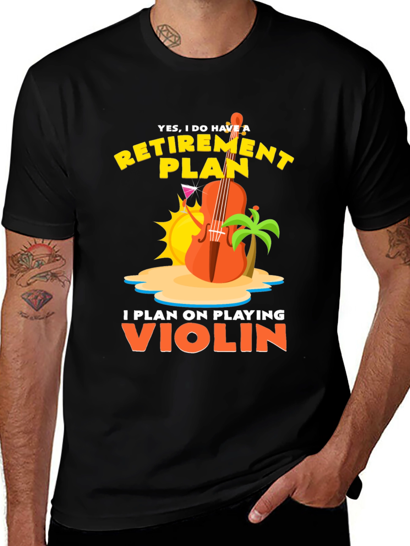 Retirement Plan Violin Player T-Shirt