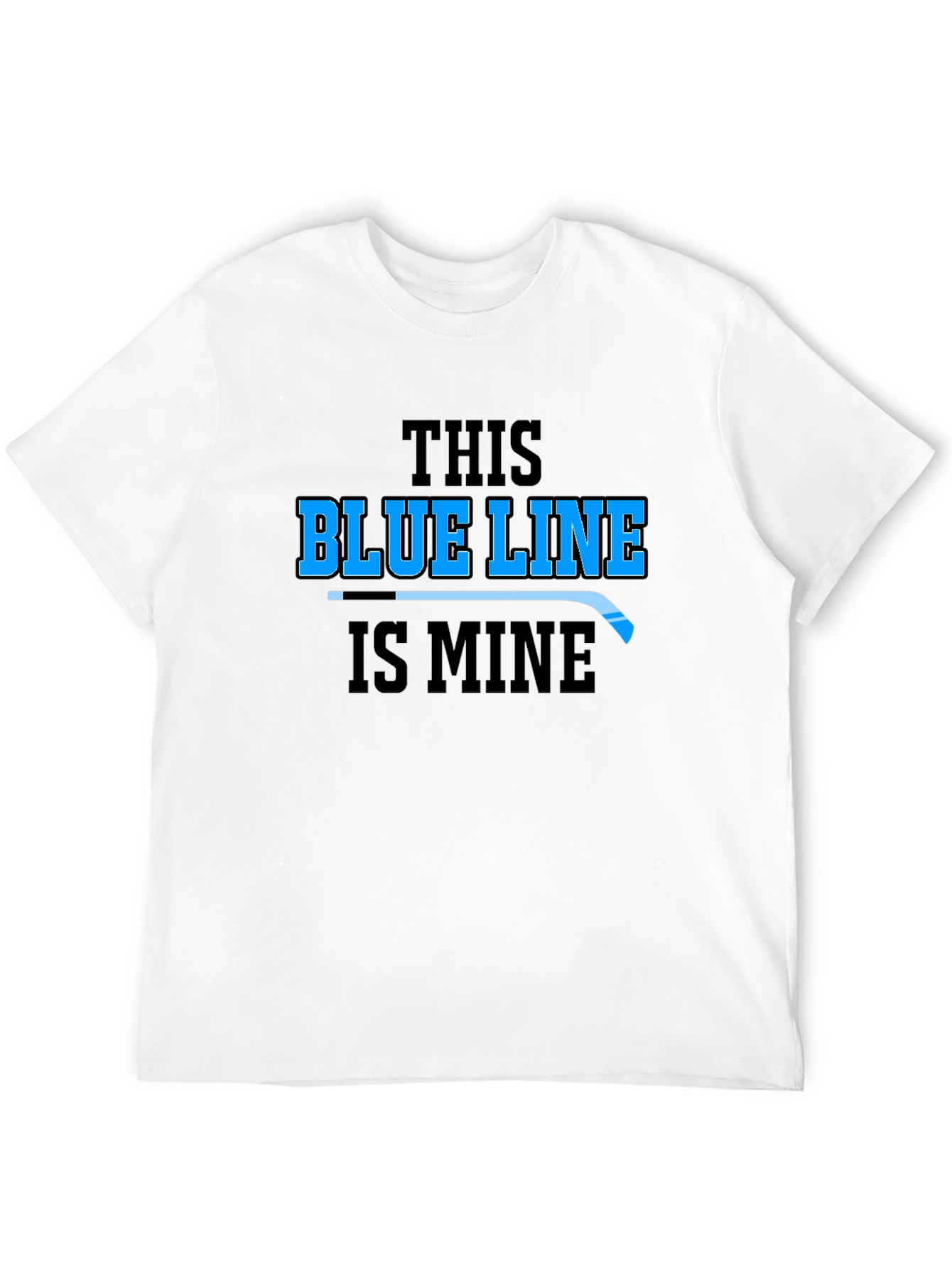 Blue Line Hockey Graphic T-Shirt