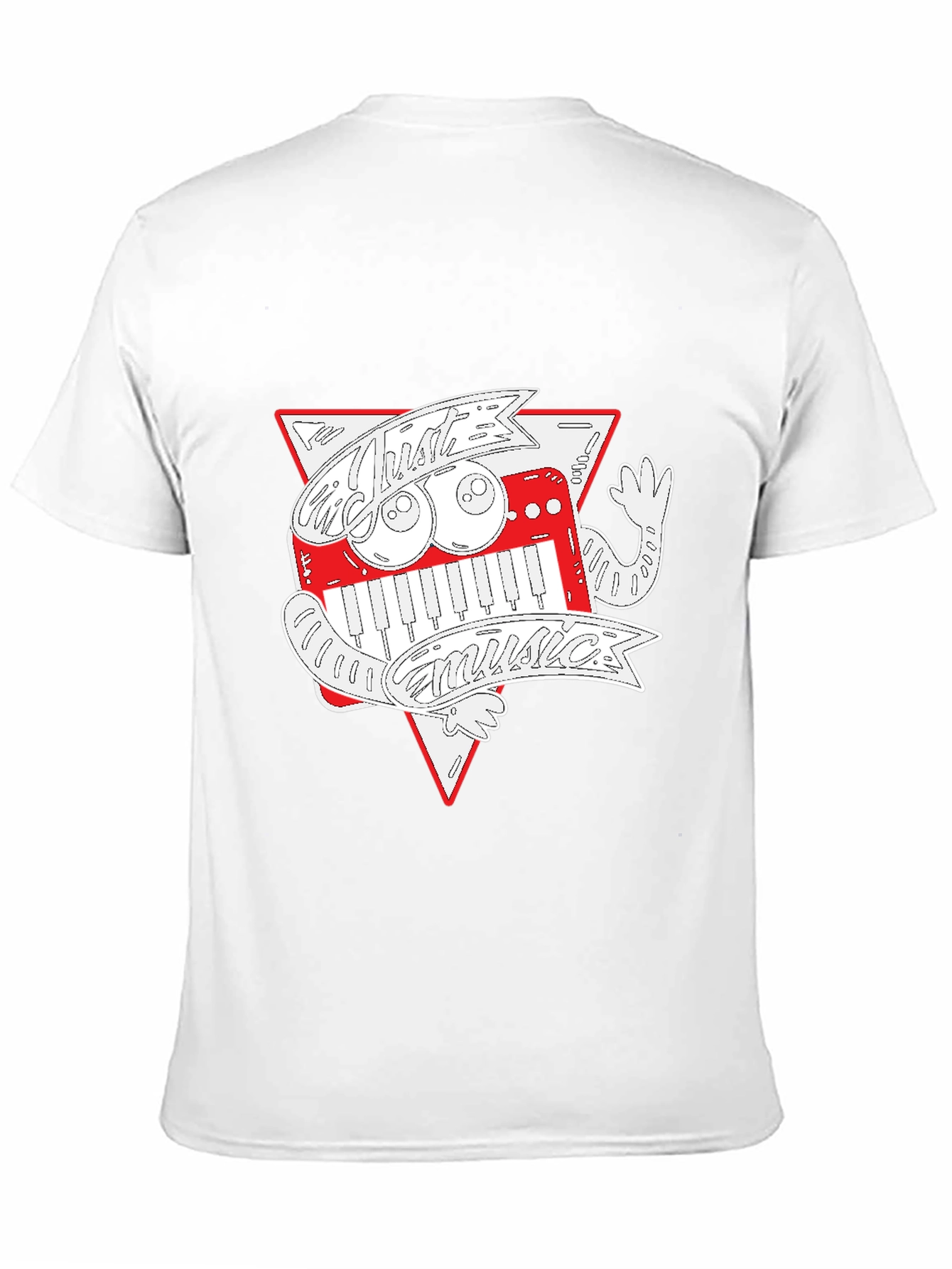 Just Music Graphic Print Black T-Shirt