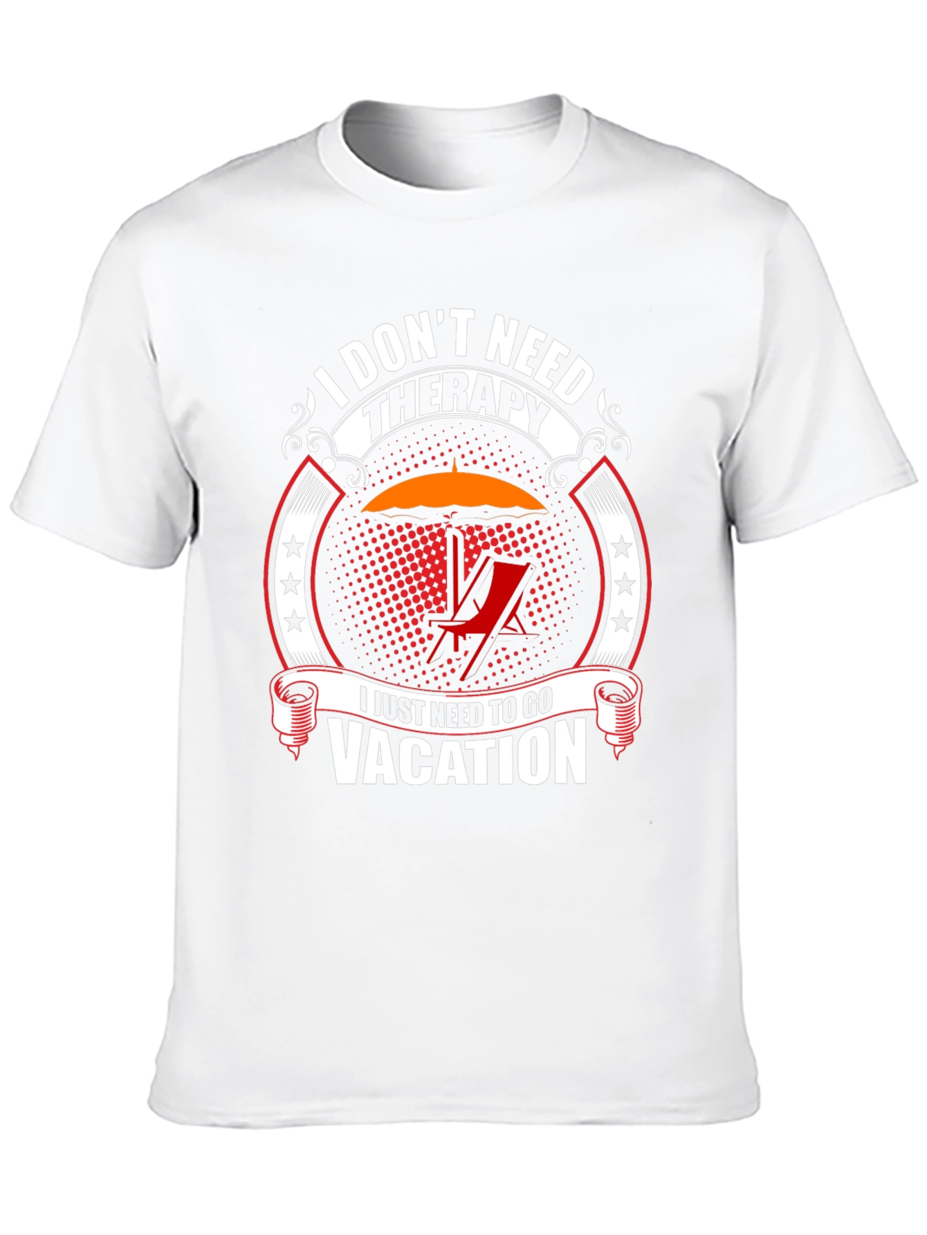 Vacation Therapy T-Shirt - Black Graphic Tee
