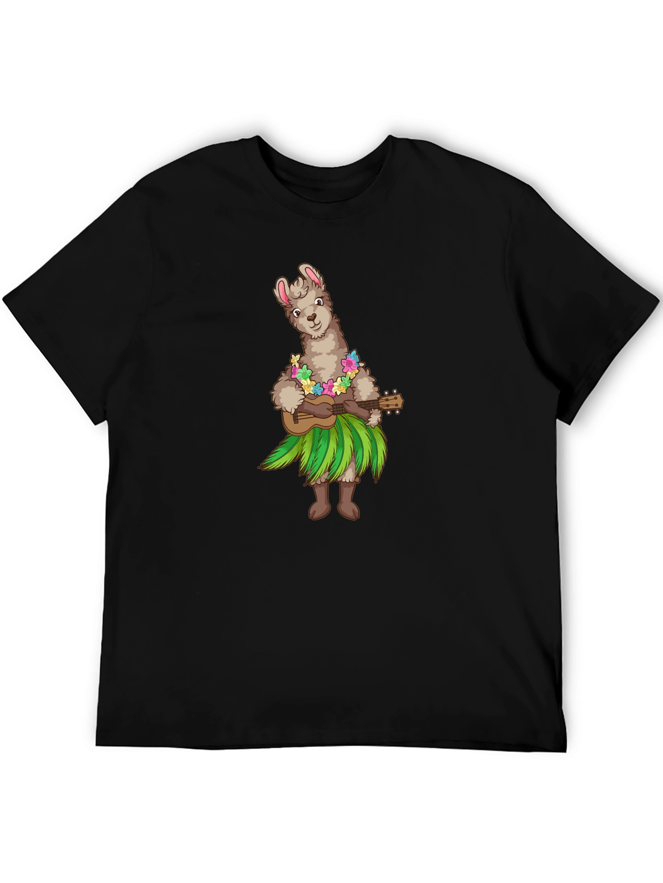 Llama Hula Ukulele T-Shirt