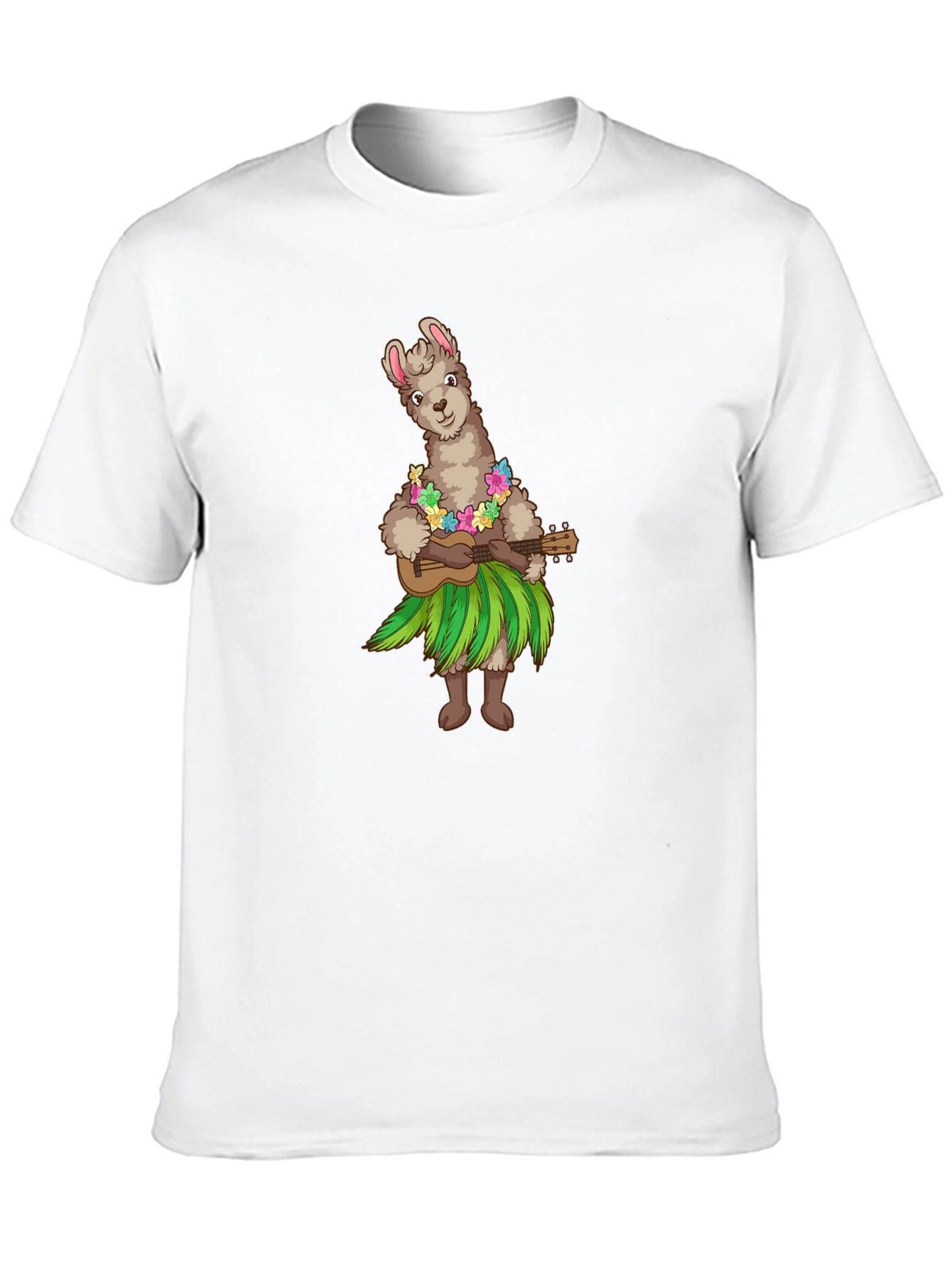 Llama Hula Ukulele T-Shirt