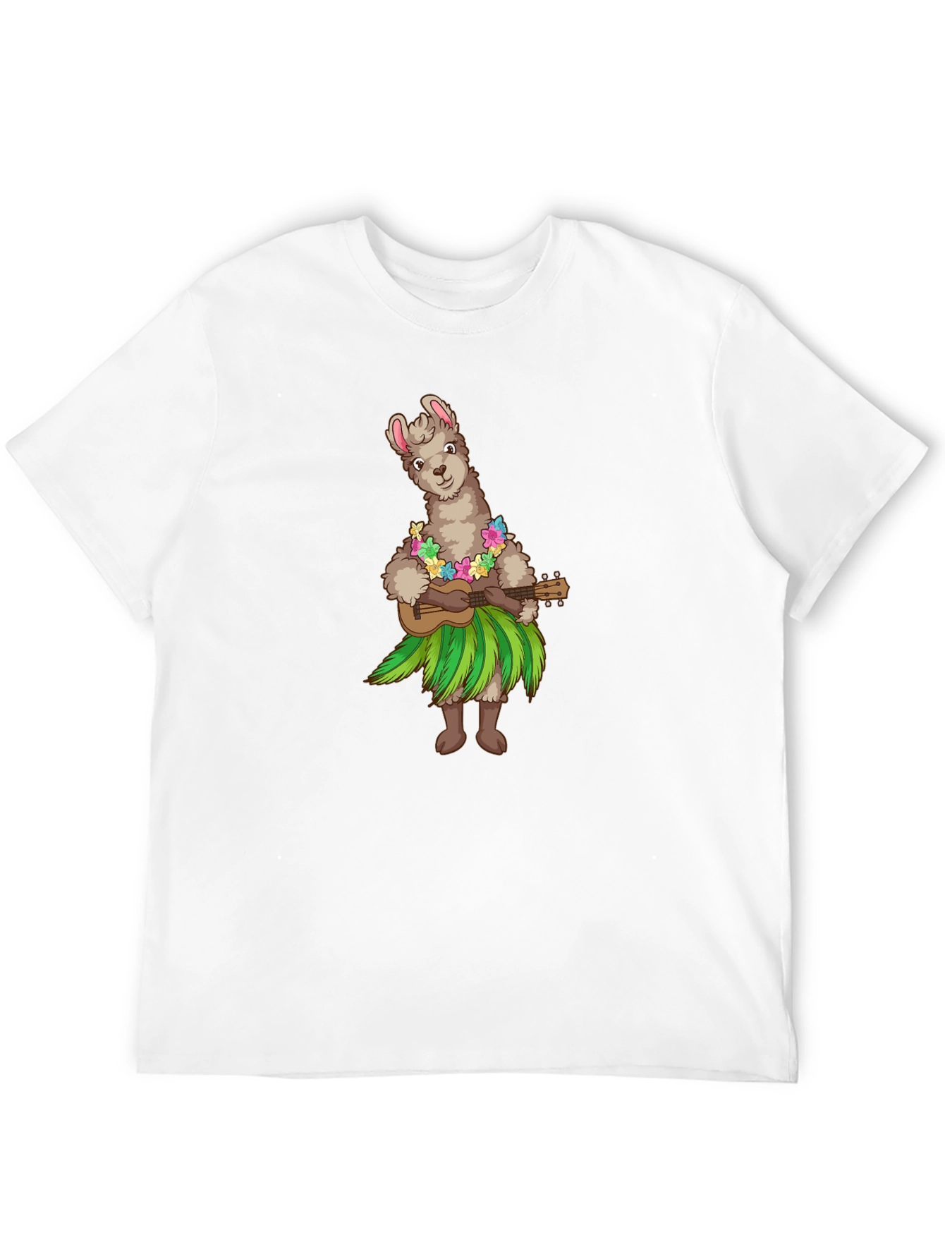Llama Hula Ukulele T-Shirt