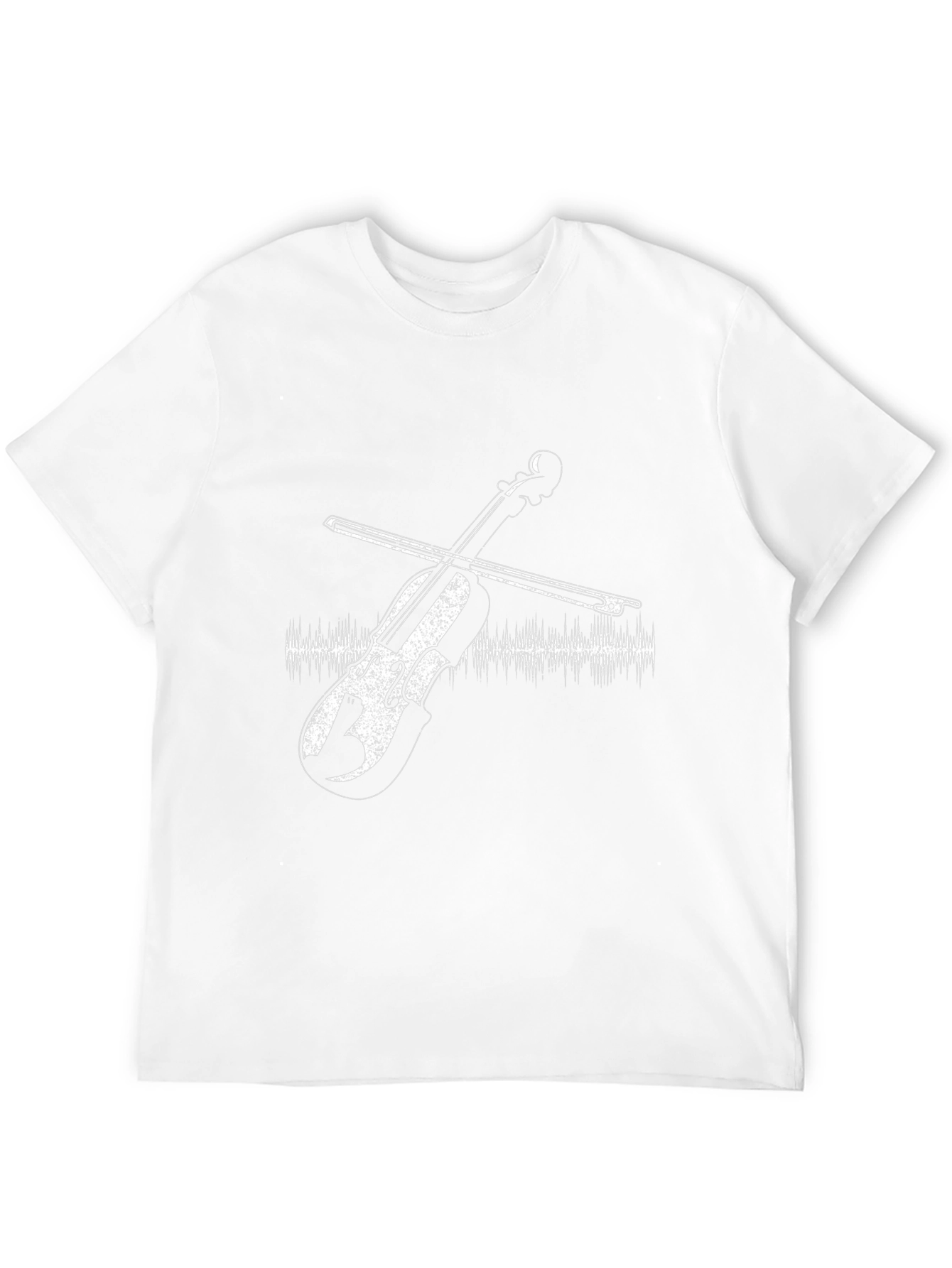Violin Graphic Black T-Shirt - Music Lover Tee