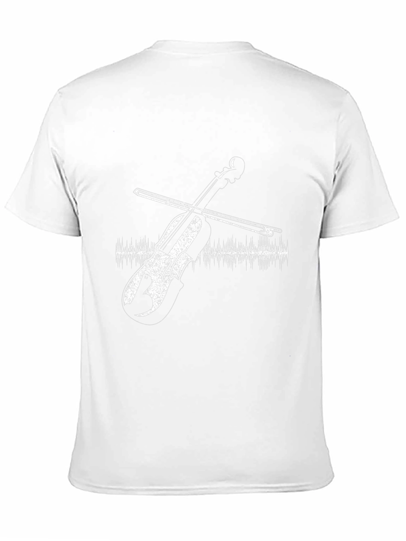Violin Graphic Black T-Shirt - Music Lover Tee