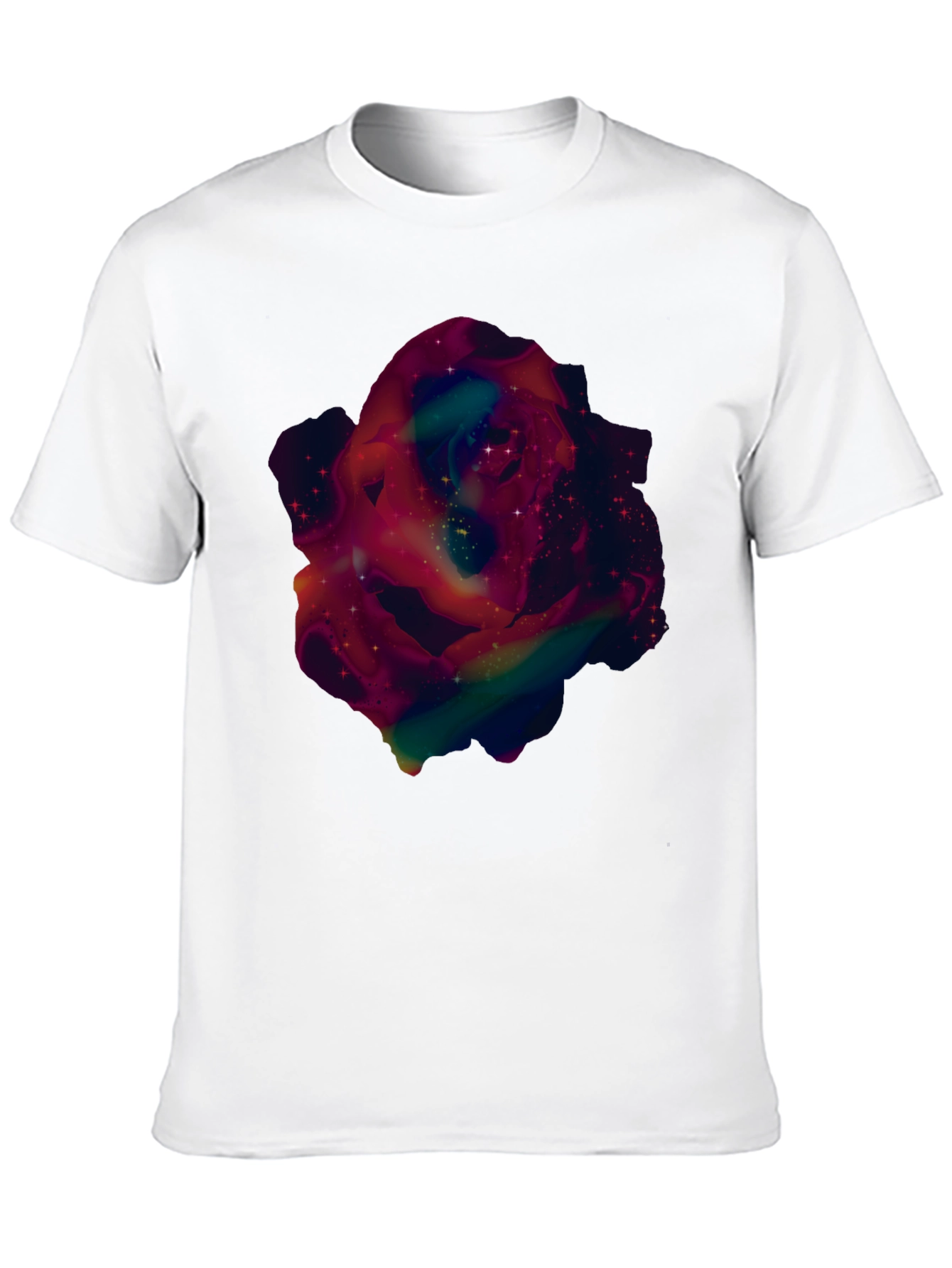 Galaxy Rose Graphic Tee - Mens Black T-Shirt