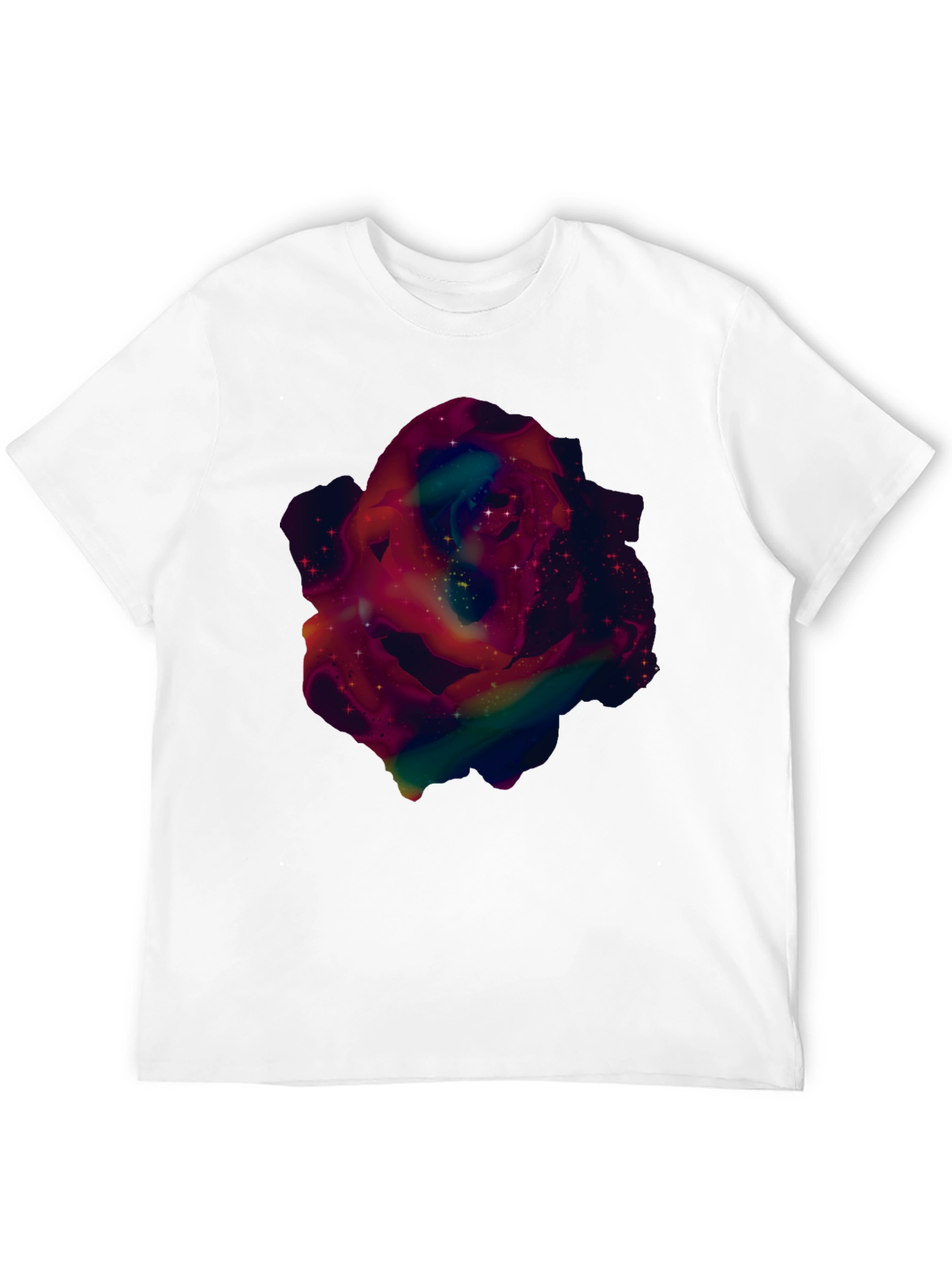 Galaxy Rose Graphic Tee - Mens Black T-Shirt