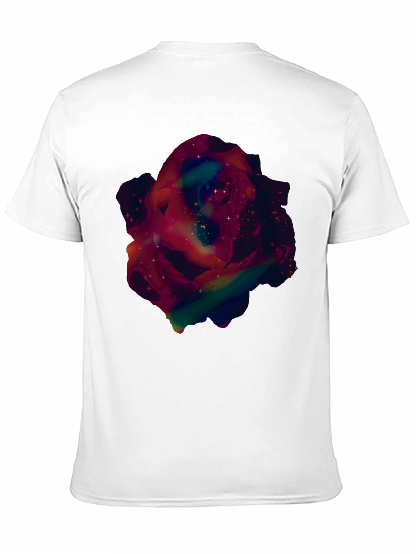 Galaxy Rose Graphic Tee - Mens Black T-Shirt