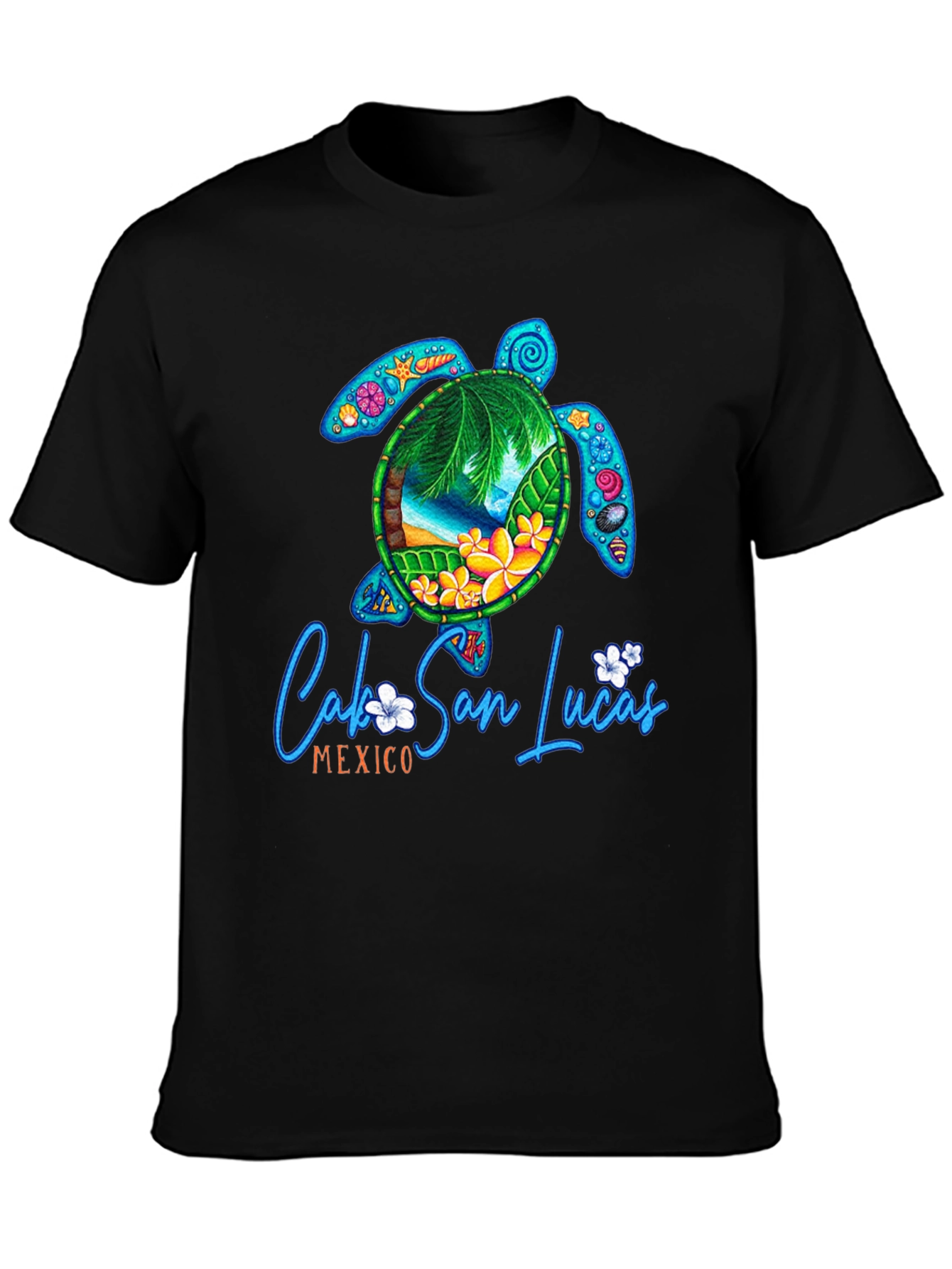 Cabo San Lucas Turtle Graphic T-Shirt