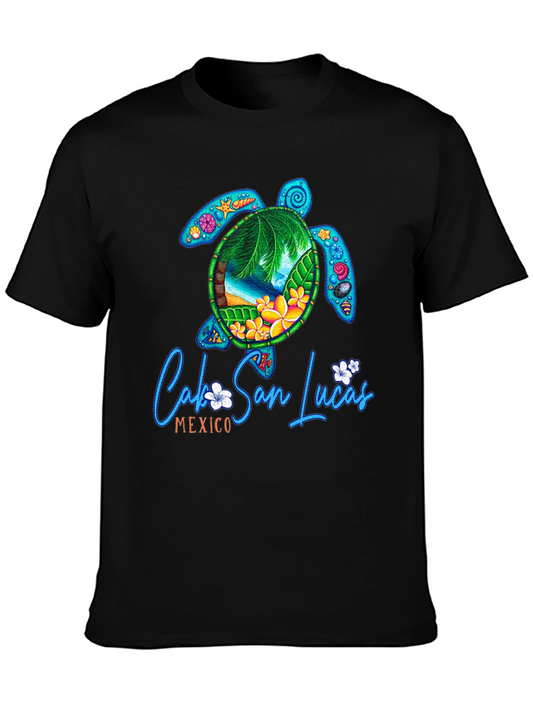 Cabo San Lucas Turtle Graphic T-Shirt