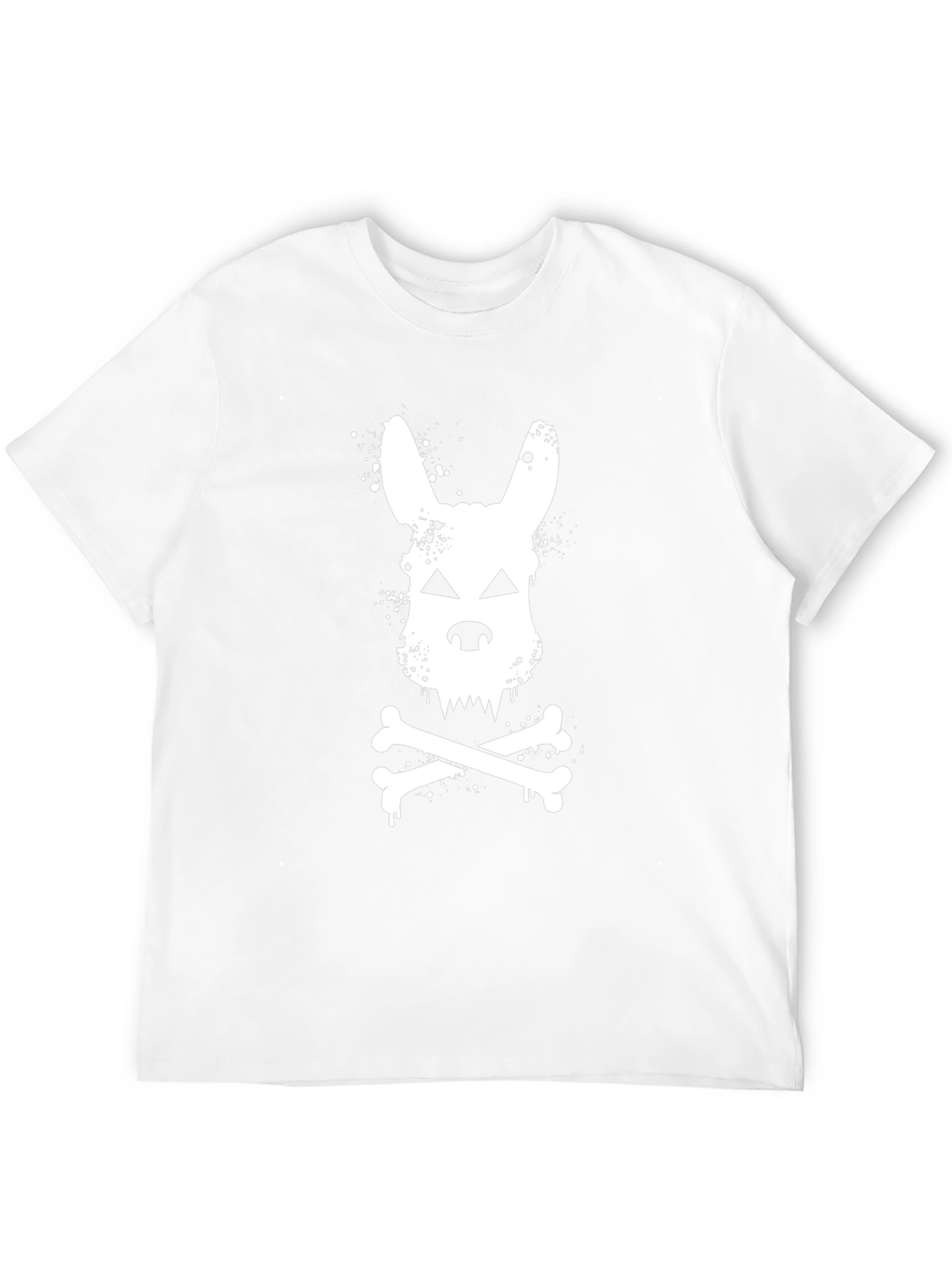 Skull Bunny T-Shirt - Mens Black Cotton Tee