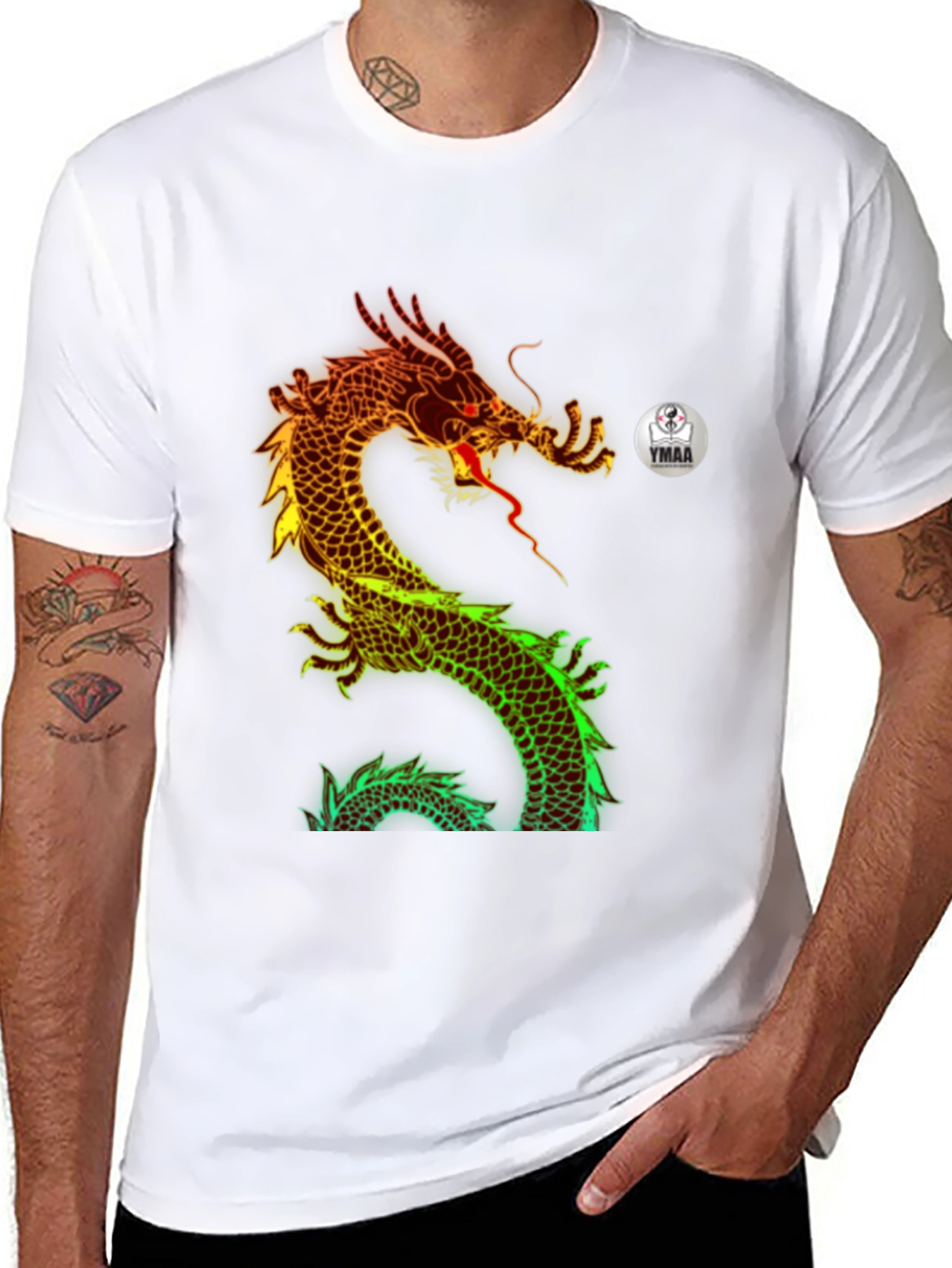 Fiery Dragon Graphic Tee - Bold Streetwear