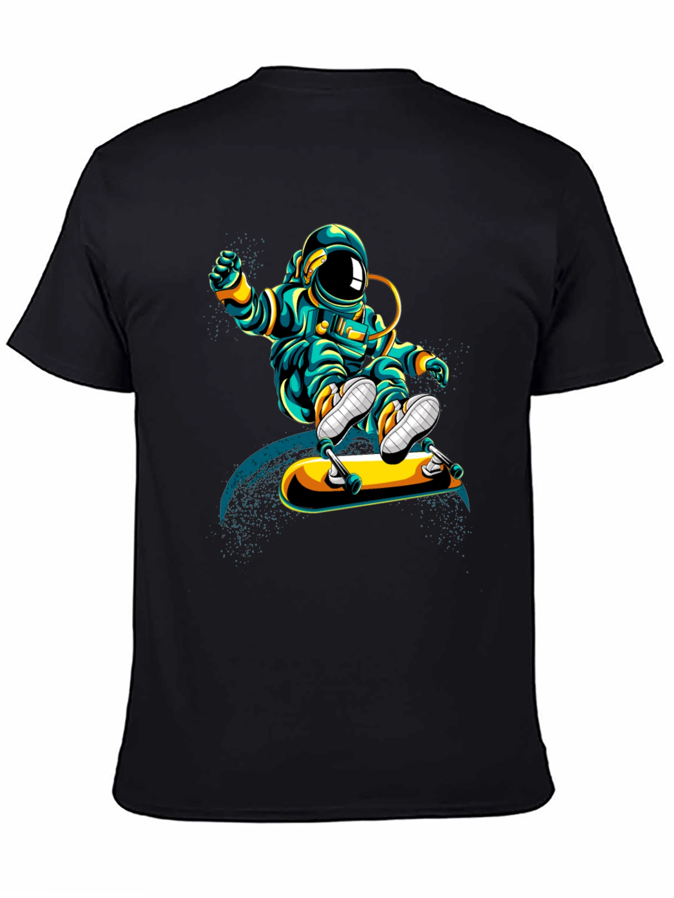 Astronaut Skateboarder Graphic T-Shirt