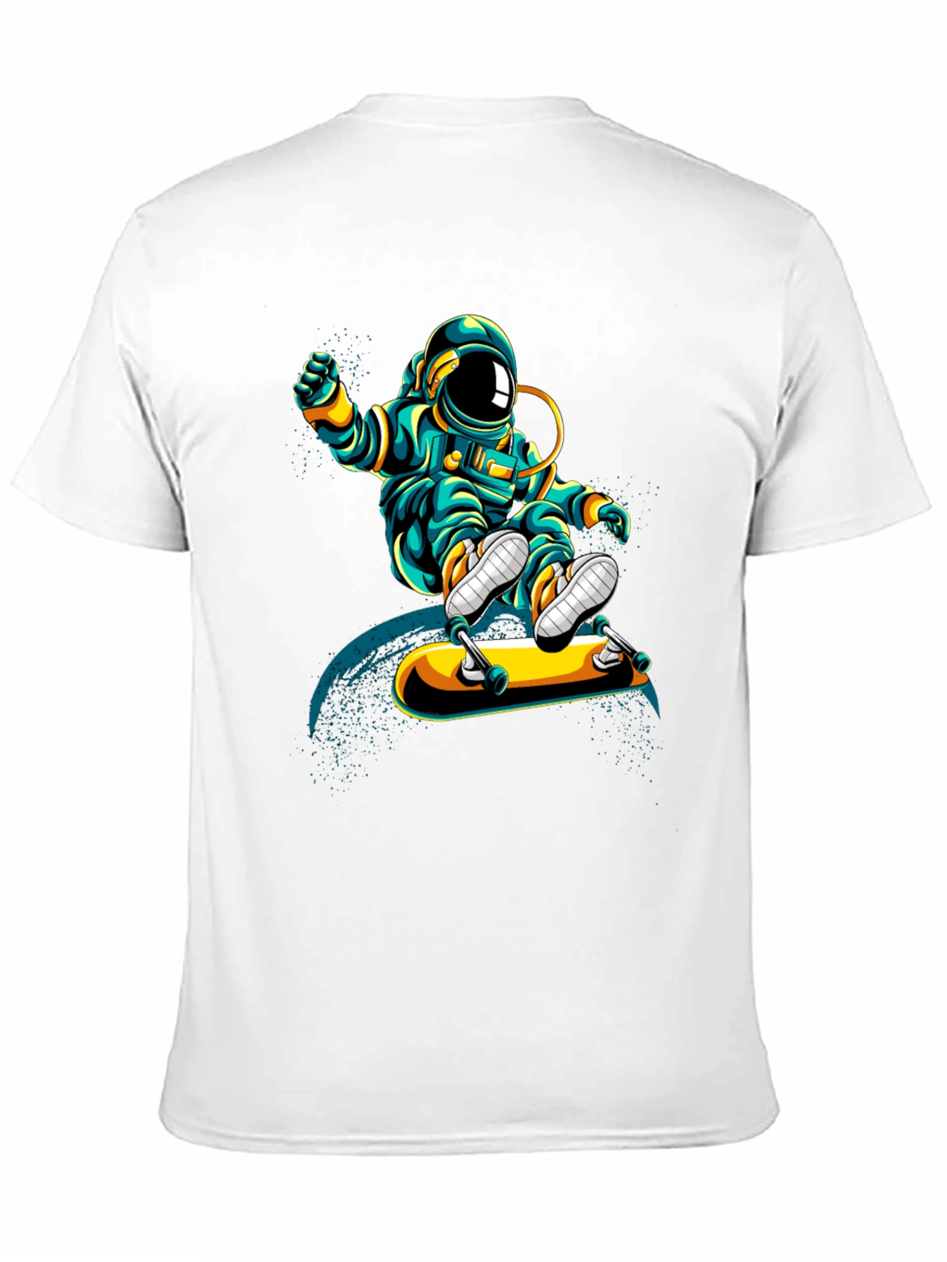 Astronaut Skateboarder Graphic T-Shirt