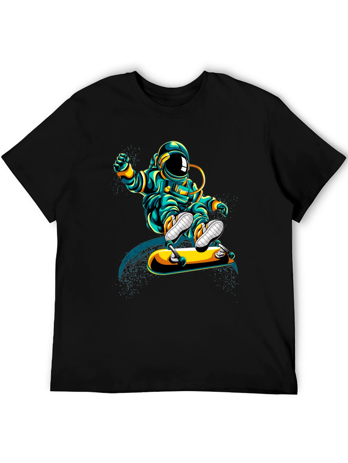 Astronaut Skateboarder Graphic T-Shirt
