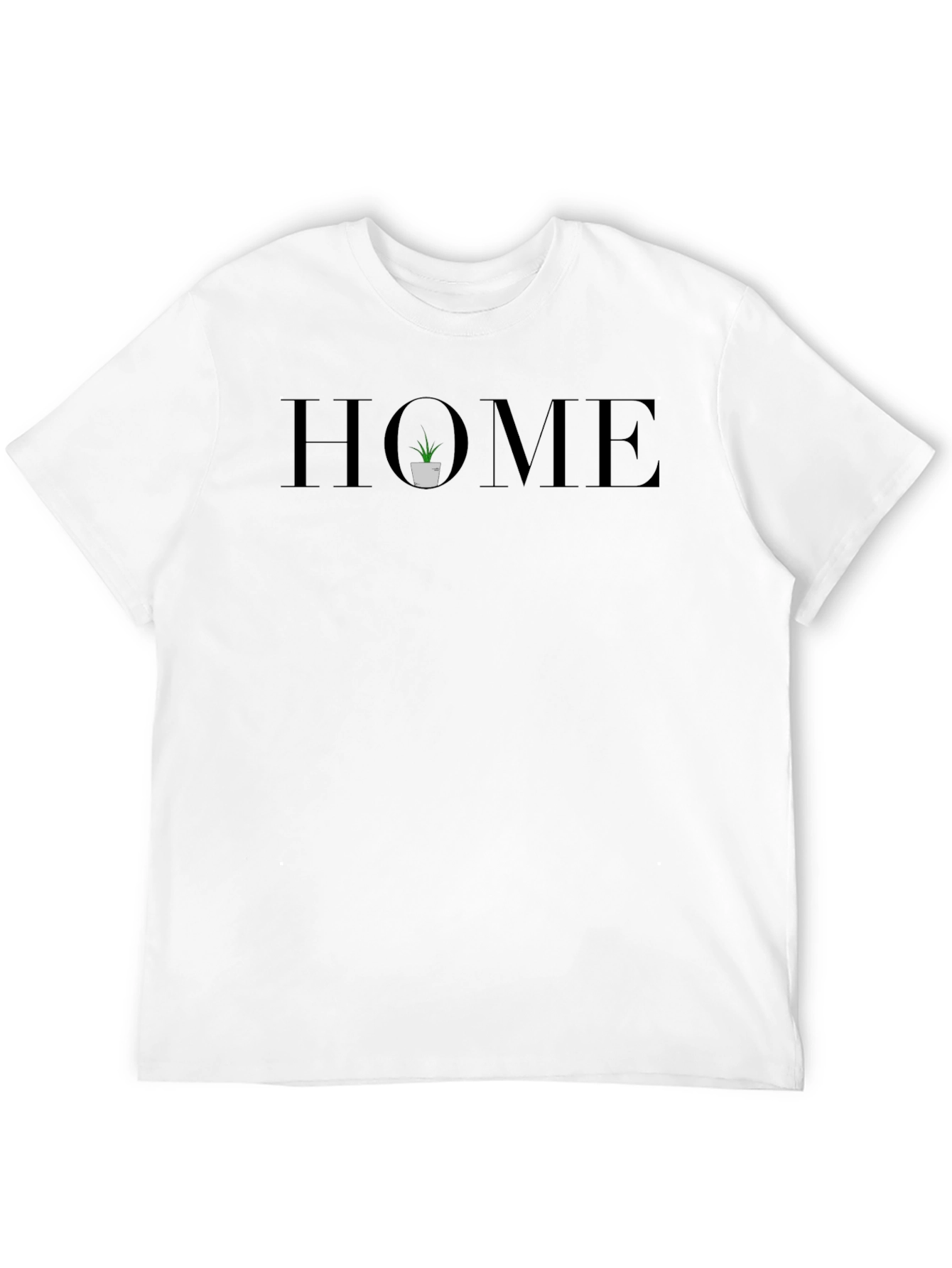 Stylish Home Graphic Black T-Shirt