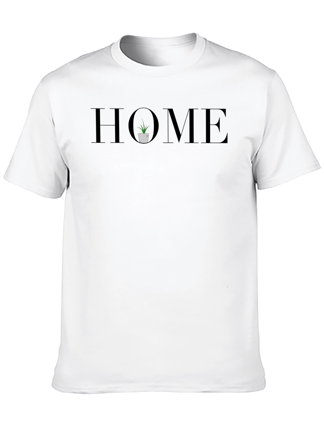 Stylish Home Graphic Black T-Shirt